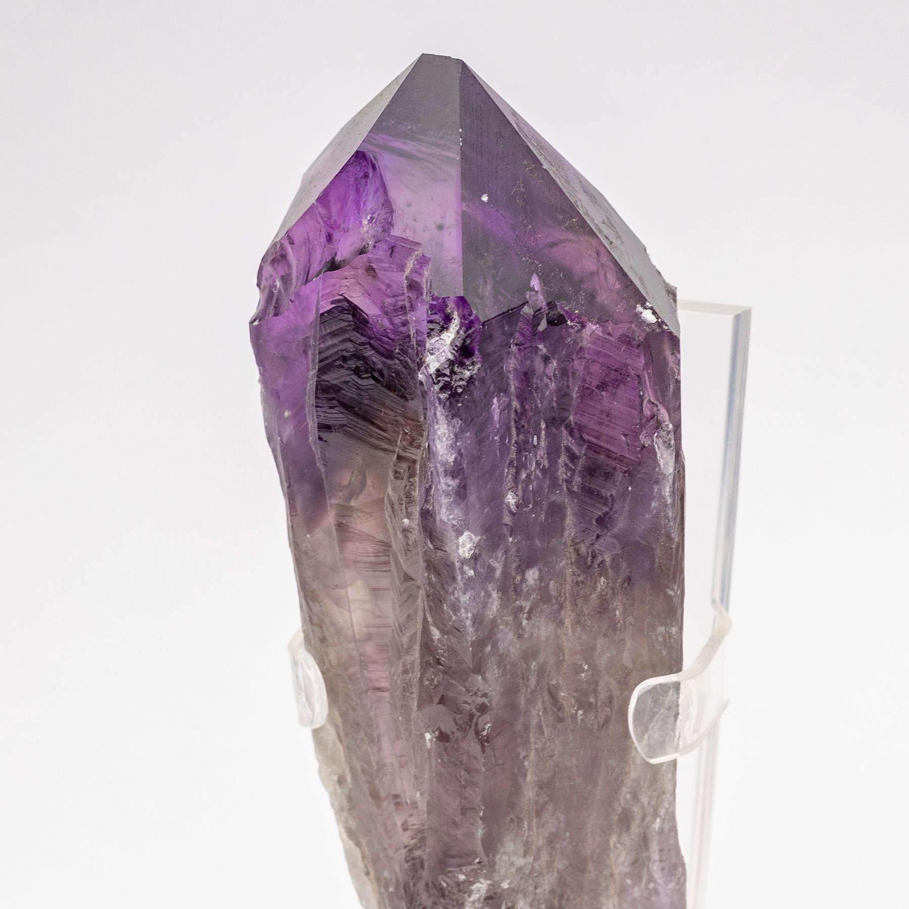 Uruguay Amethysts Quartz Natural Point on Acrylic Base In New Condition In Polanco, CDMX