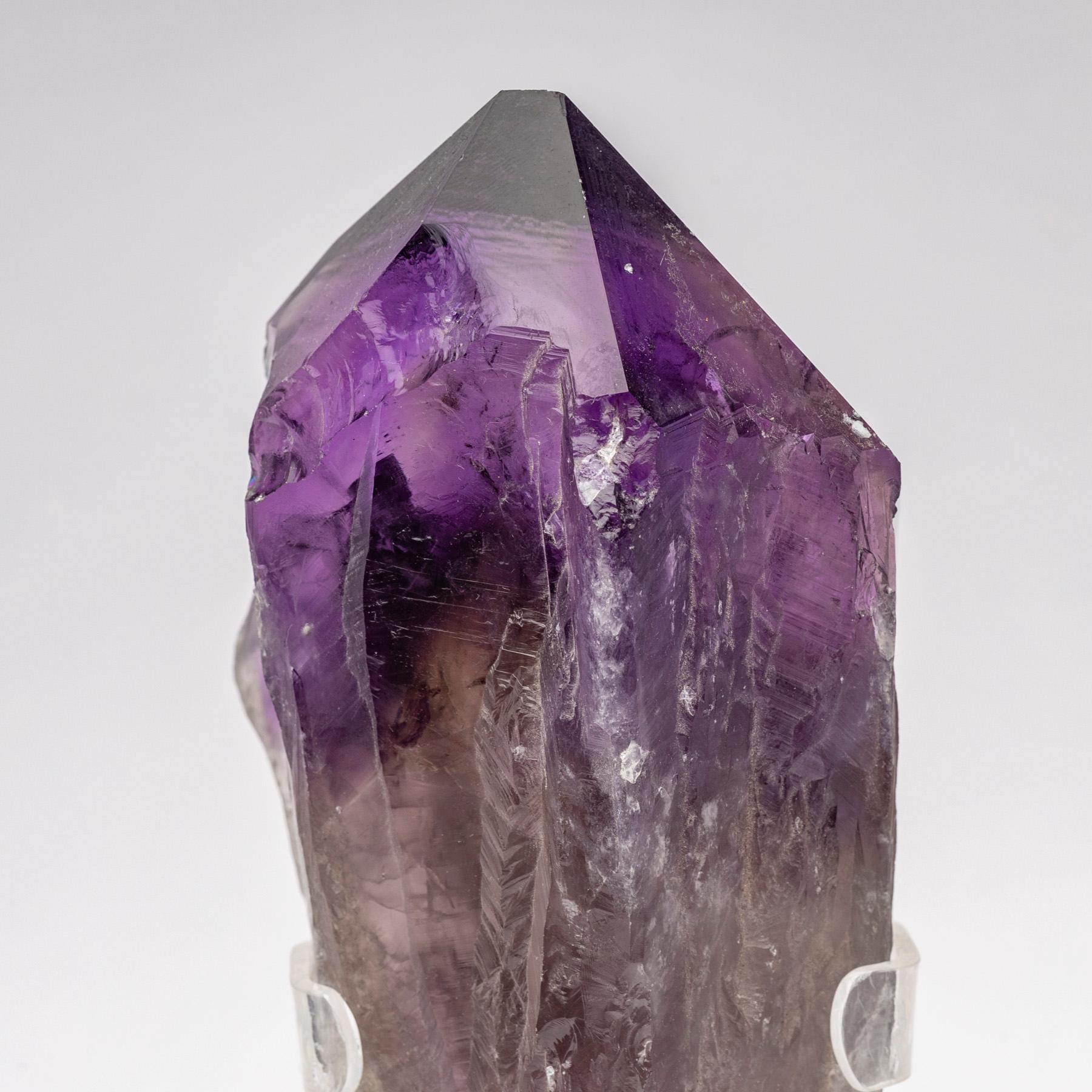 Uruguay Amethysts Quartz Natural Point on Acrylic Base For Sale 1