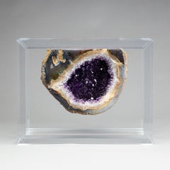Uruguayan Amethyst Geode on Custom Acrylic Box