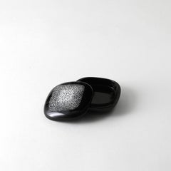 Urushi Eggshell Lacquer with Abalone Shell Small Pebble Box by Alexander Lamont