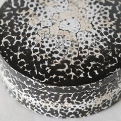 Urushi Lacquer Eggshell Round Brule Box, Medium by Alexander Lamont