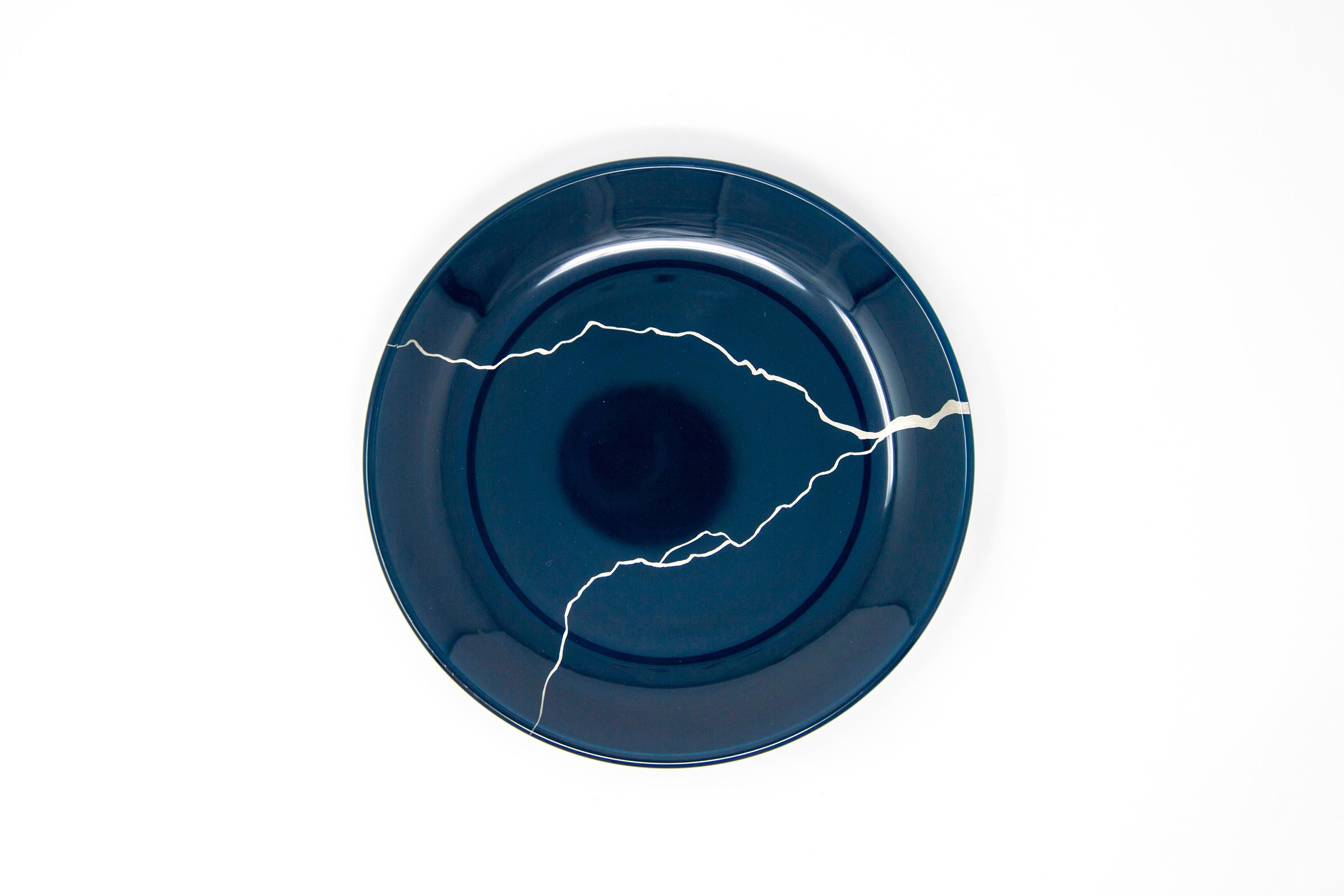 Giapponese Piatto in vetro laccato Urushi 
