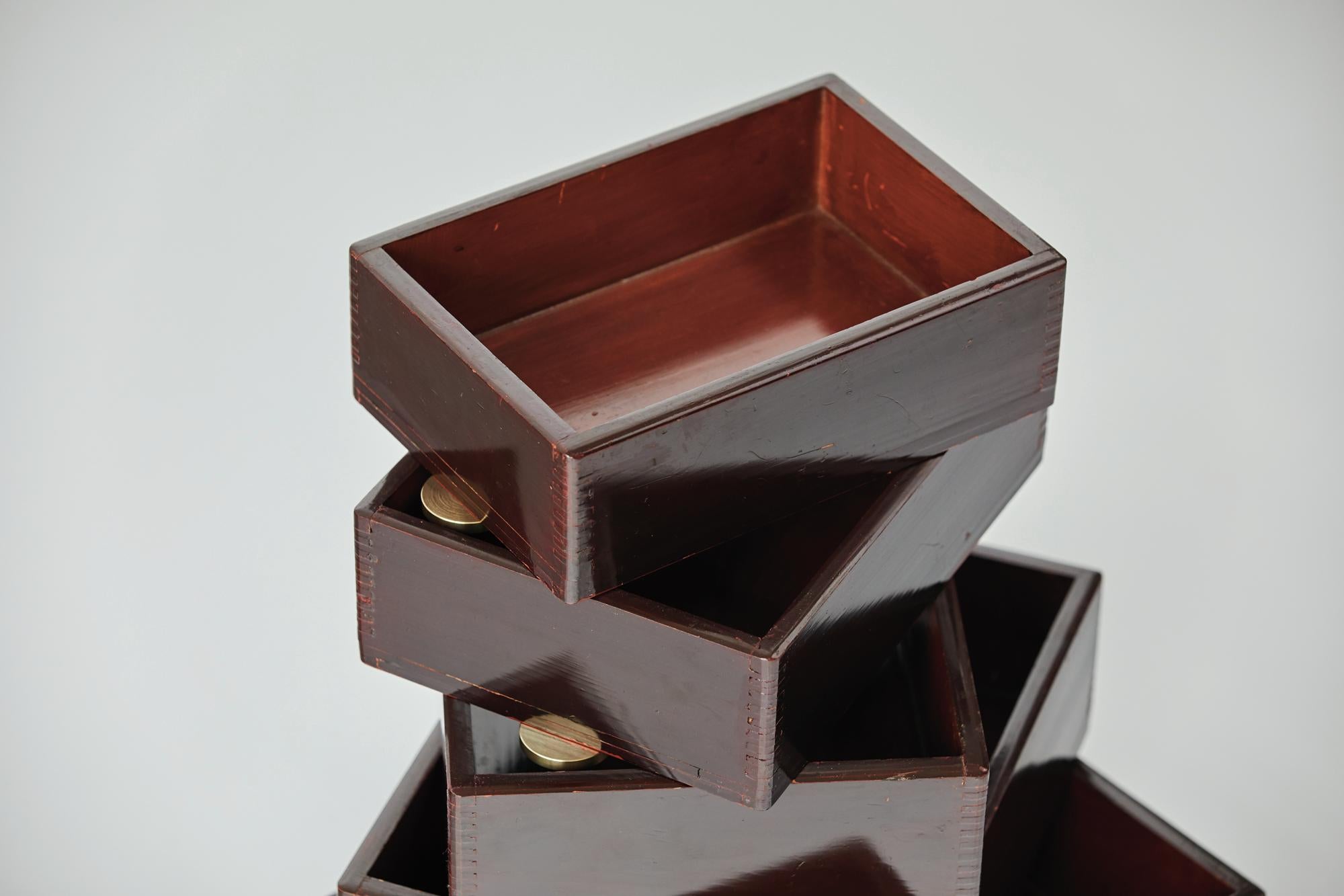 Brass Urushi Layered Box Ryosuke Harashima Contemporary Zen Japanese Mingei