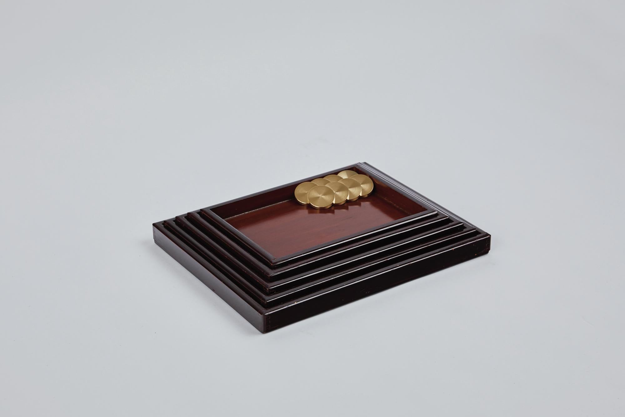 Wood Urushi Layered Box2 Ryosuke Harashima Contemporary Zen Japanese Mingei