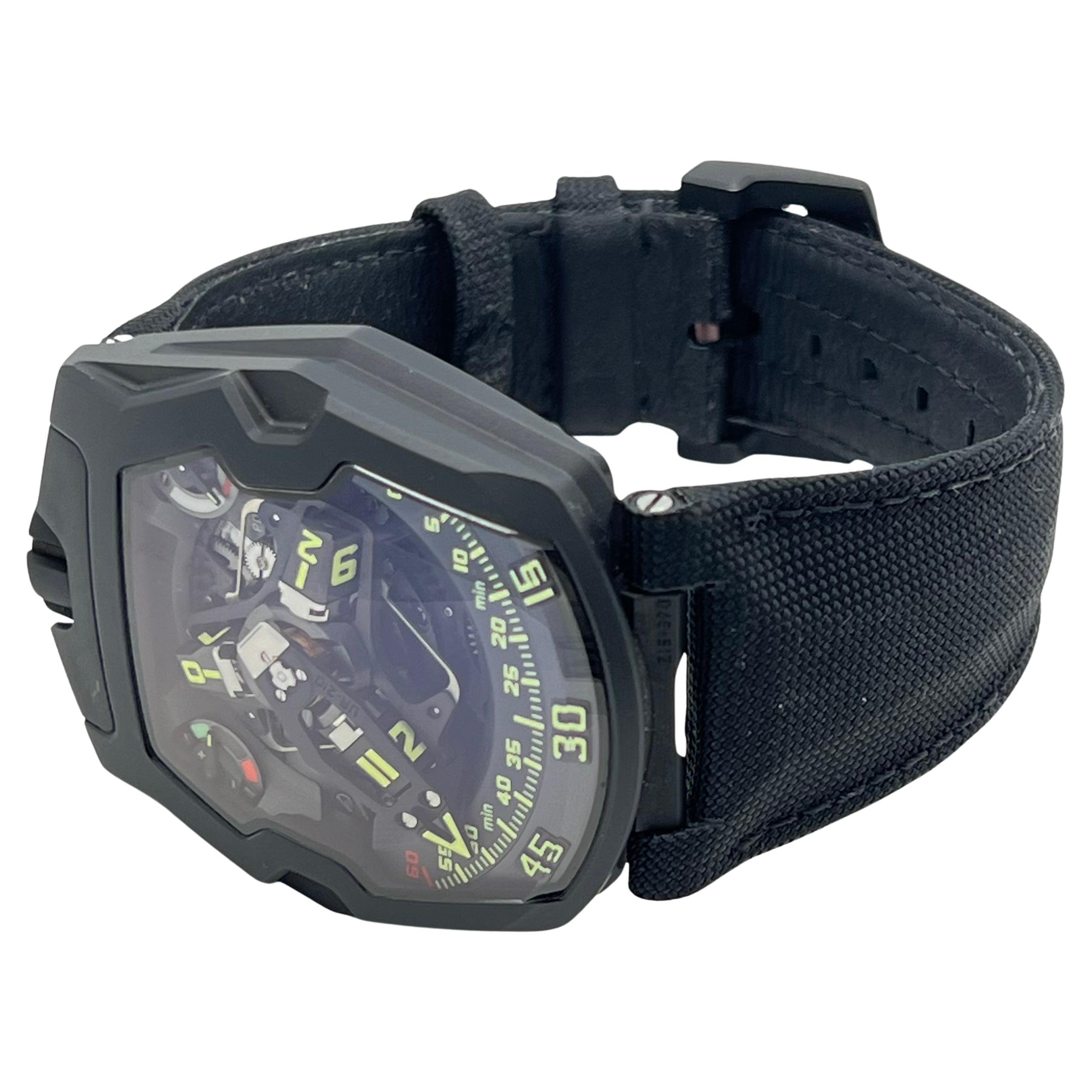 Men's Urwerk UR-210Y Black Hawk Limited Edition Wristwatch For Sale