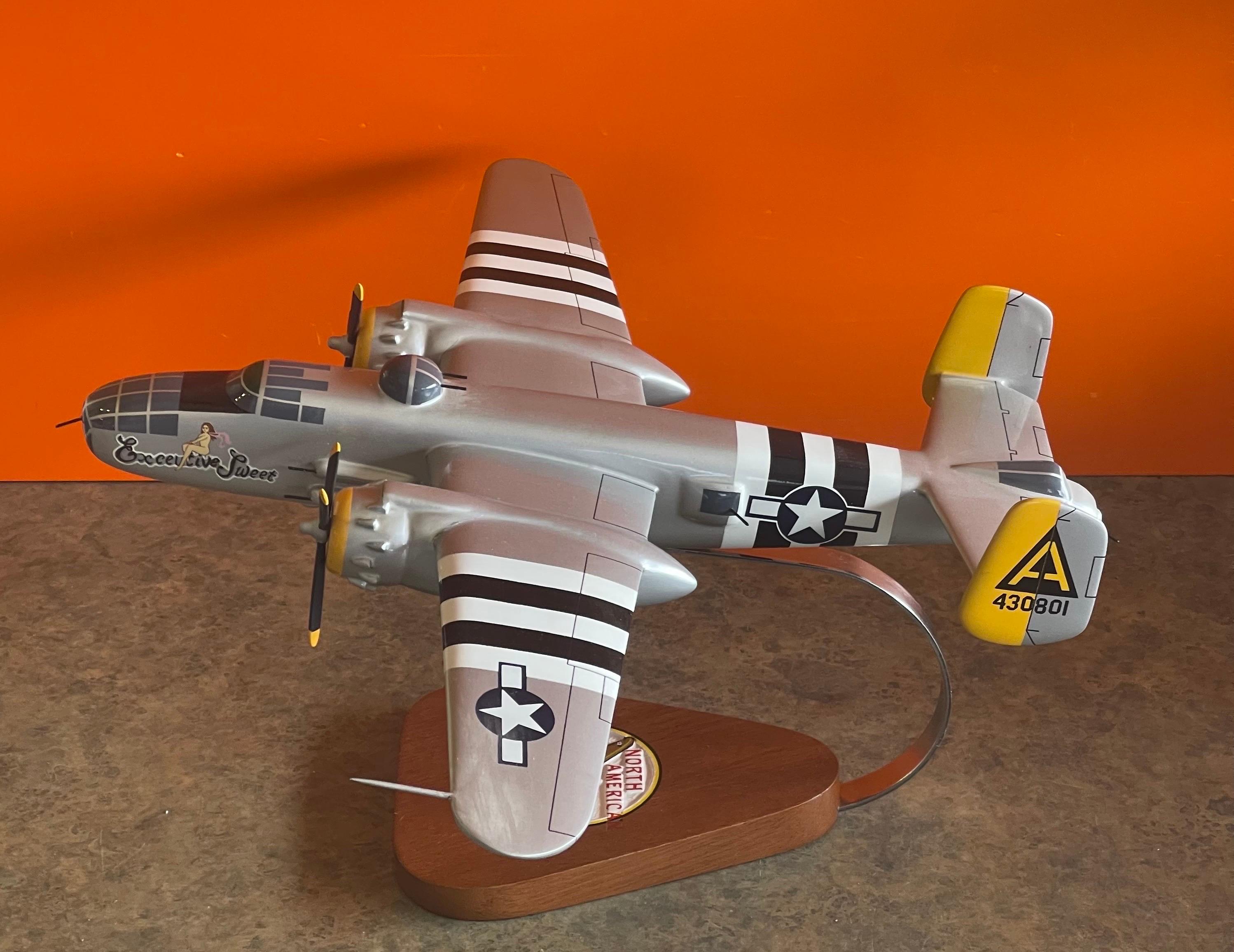 Philippine U.S. Air Force B-25 Bomber / Airplane Contractor Desk Model