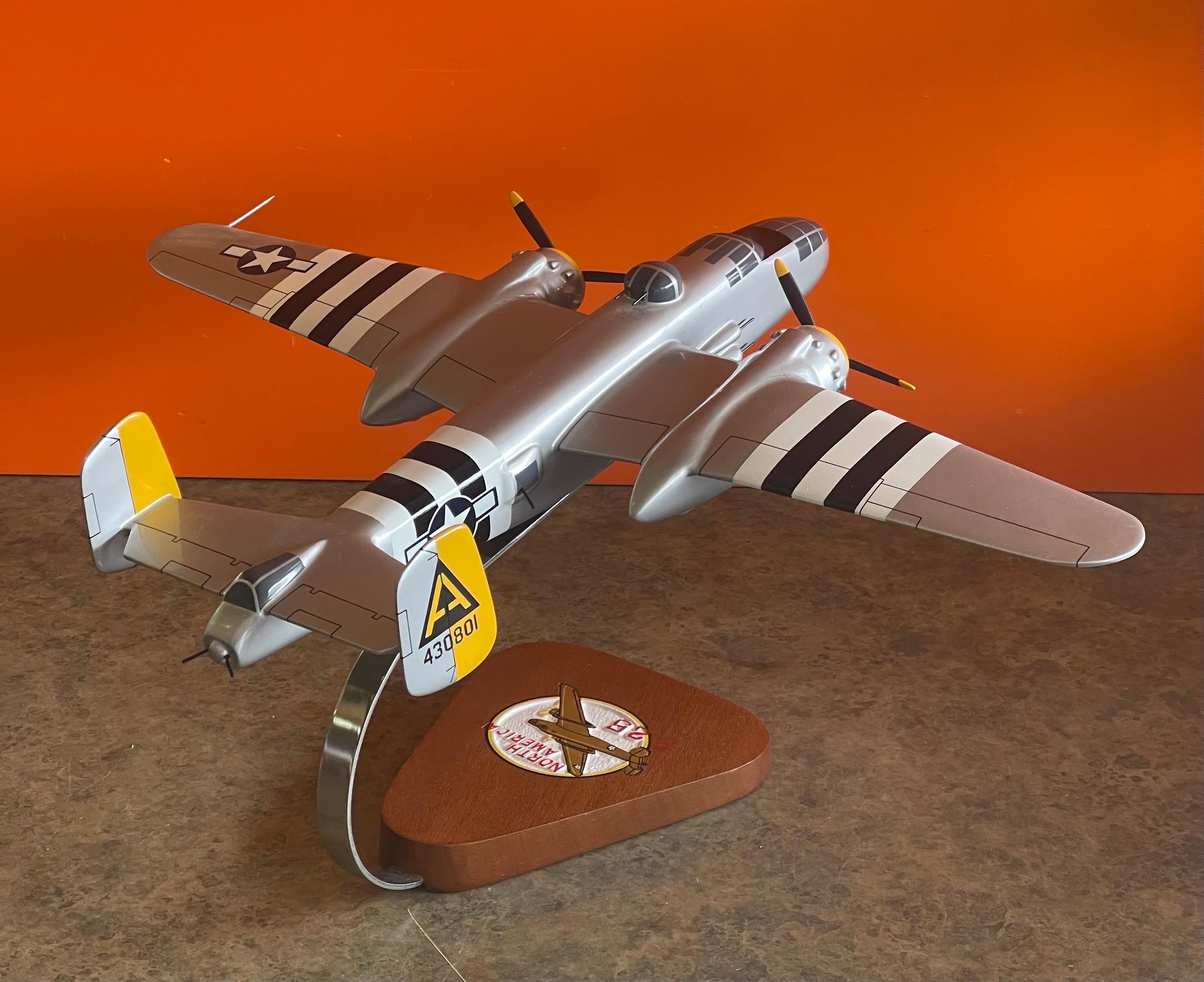 20th Century U.S. Air Force B-25 Bomber / Airplane Contractor Desk Model