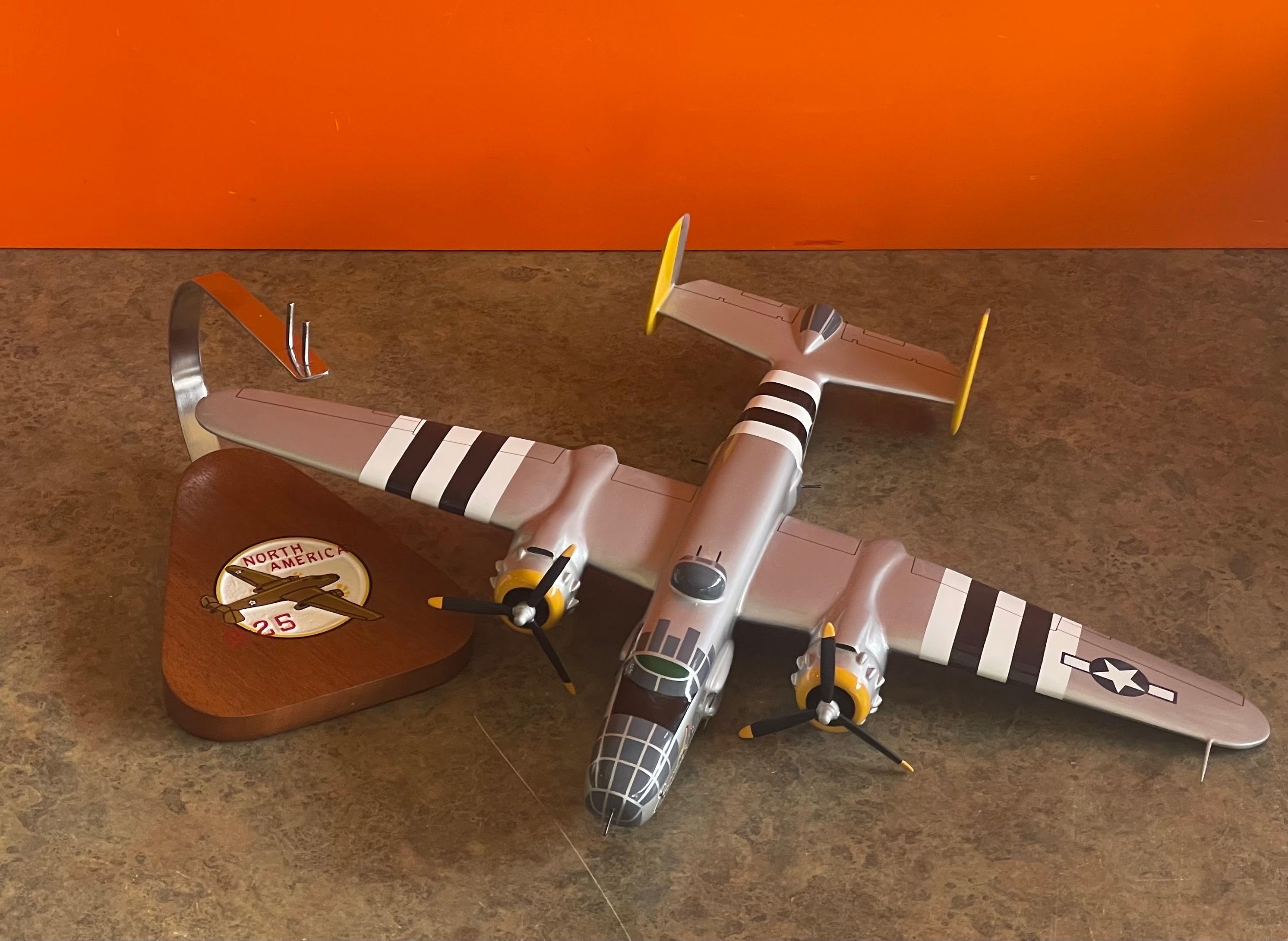 U.S. Air Force B-25 Bomber / Airplane Contractor Desk Model 3
