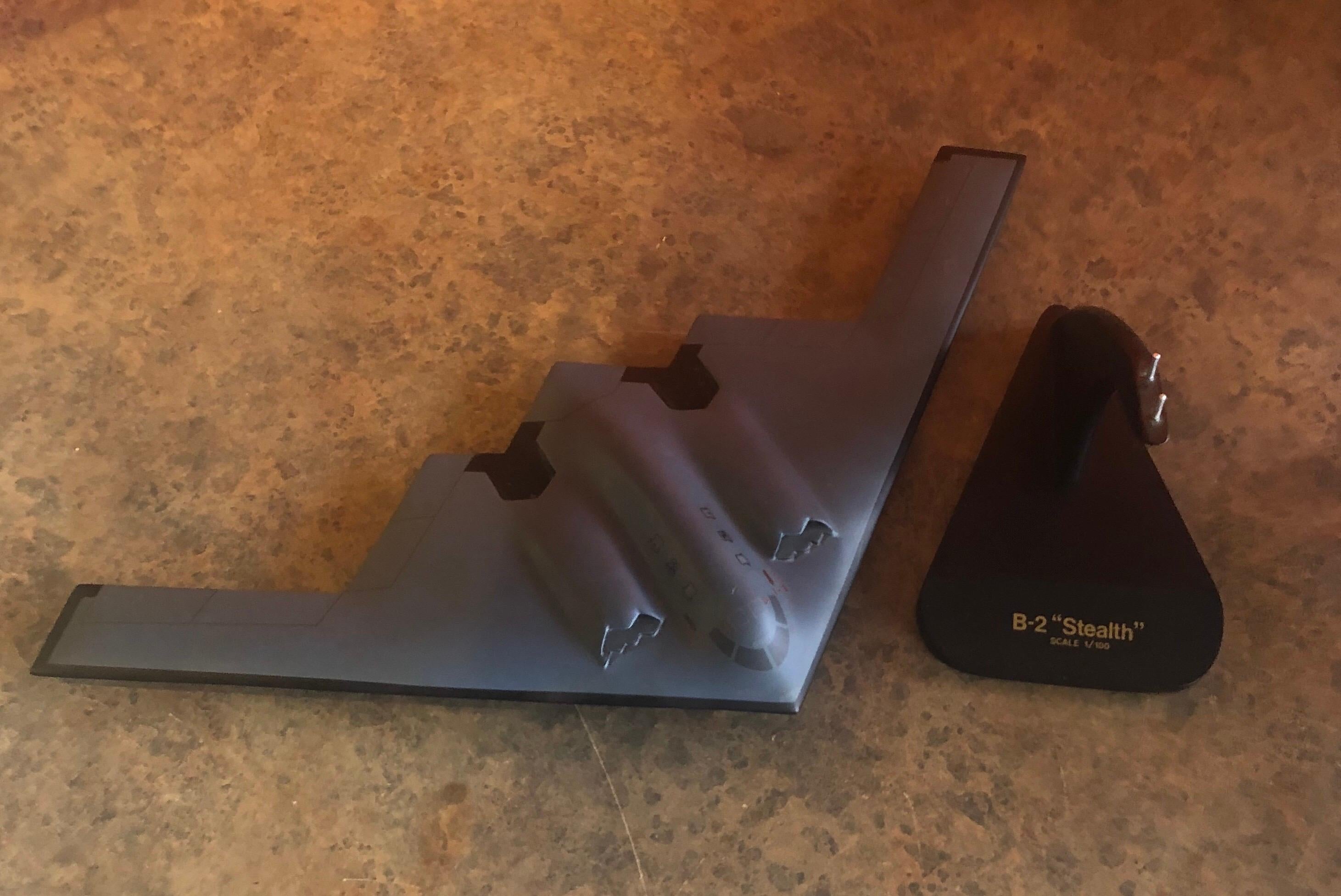 Philippine U.S. Air Force B2 Stealth Bomber Contractor Desk Model with Manuscript