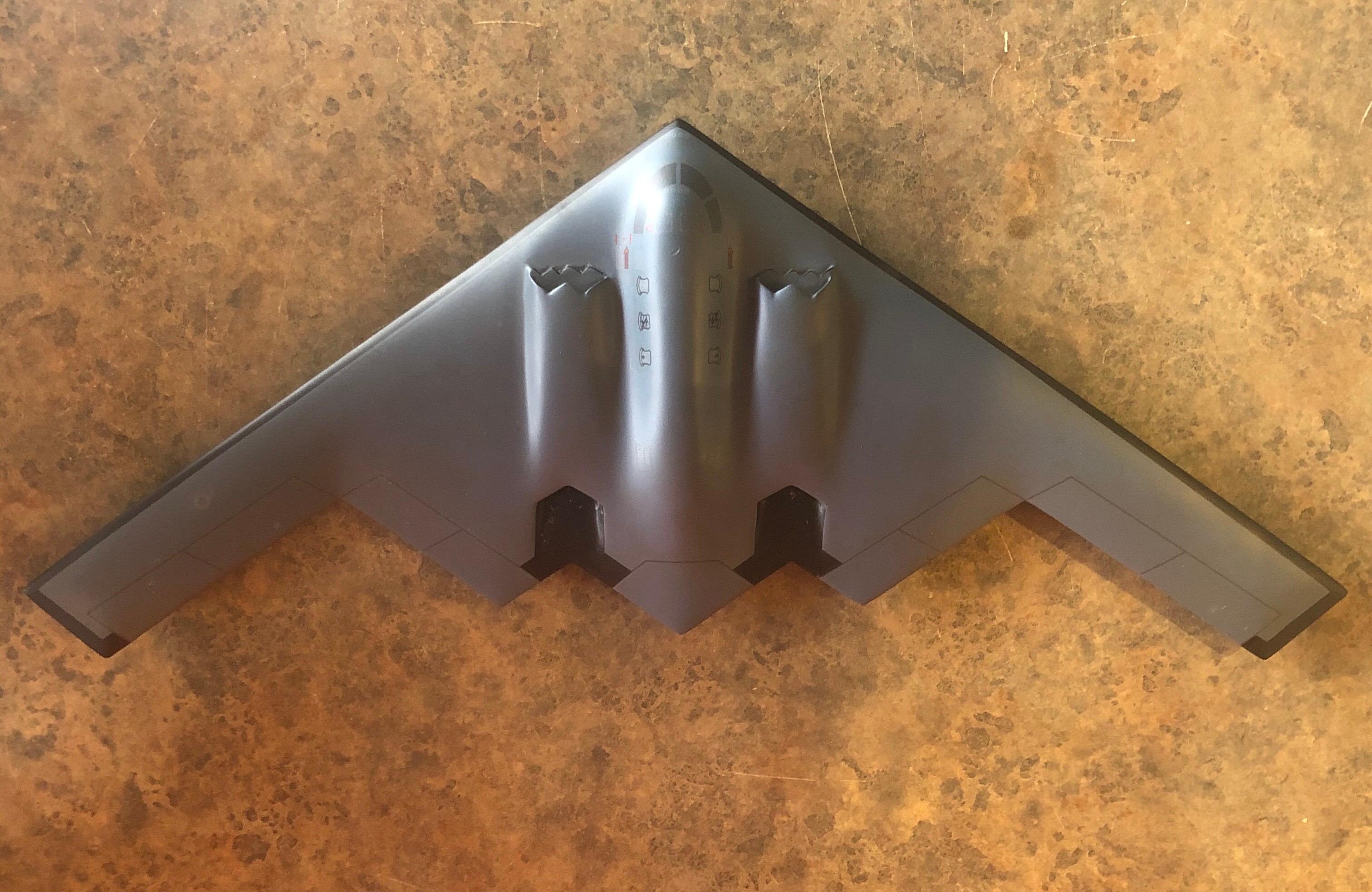 U.S. Air Force B2 Stealth Bomber Contractor Desk Model with Manuscript In Good Condition In San Diego, CA