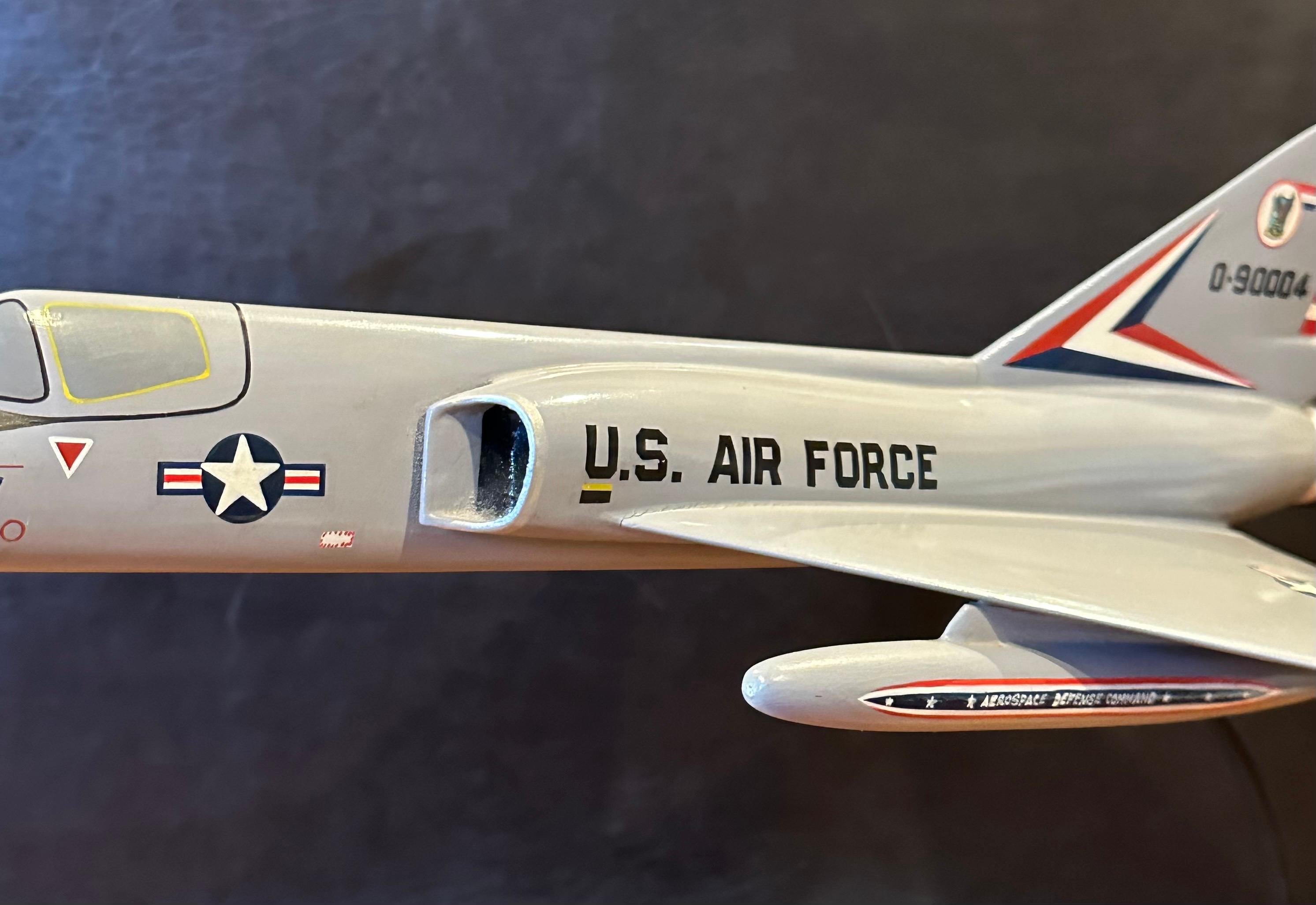 U.S. Air Force Convair F-106 Delta Dart Airplane / Jet Contractor Desk Model 6