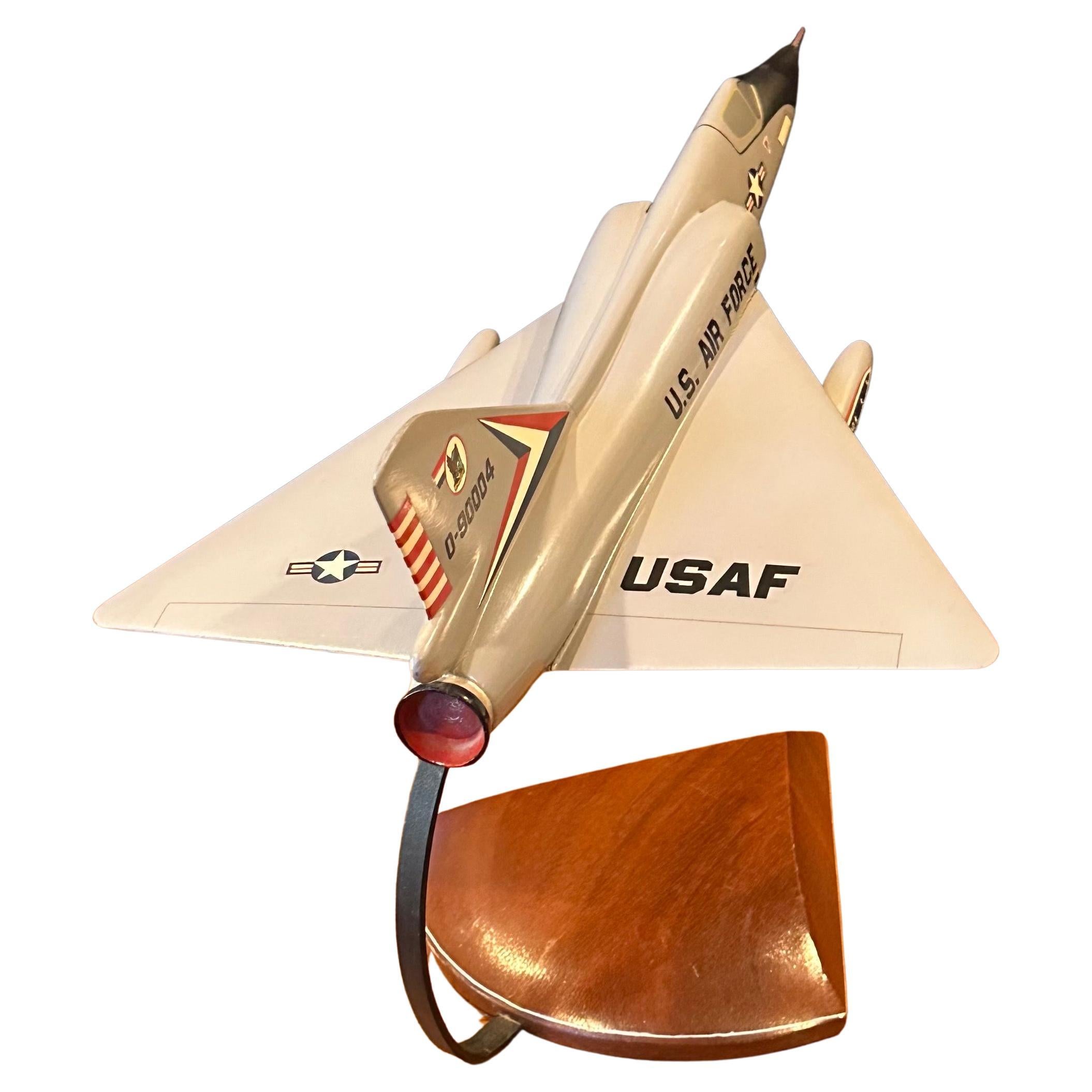 Philippine U.S. Air Force Convair F-106 Delta Dart Airplane / Jet Contractor Desk Model
