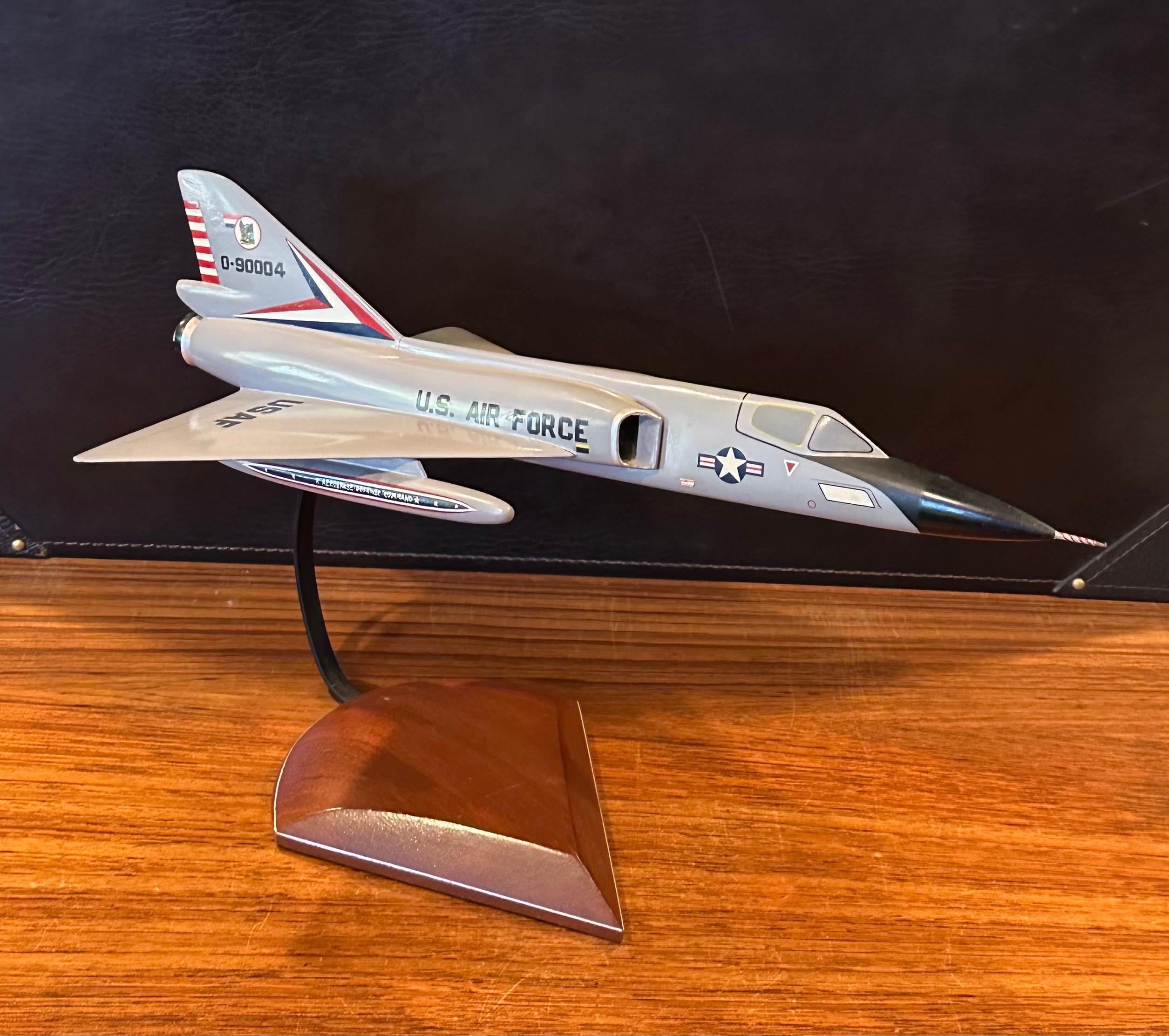 20th Century U.S. Air Force Convair F-106 Delta Dart Airplane / Jet Contractor Desk Model