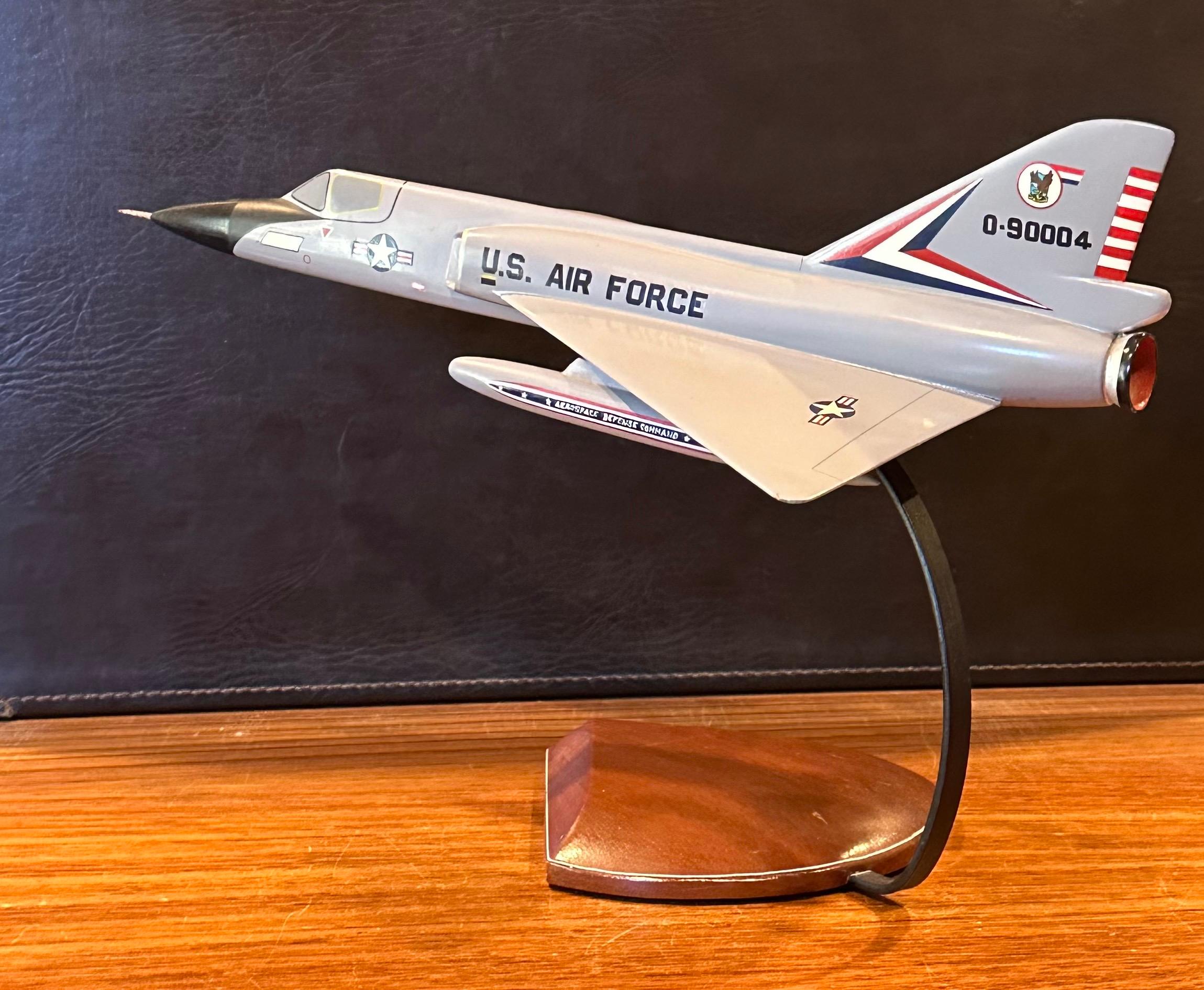 U.S. Air Force Convair F-106 Delta Dart Airplane / Jet Contractor Desk Model 1