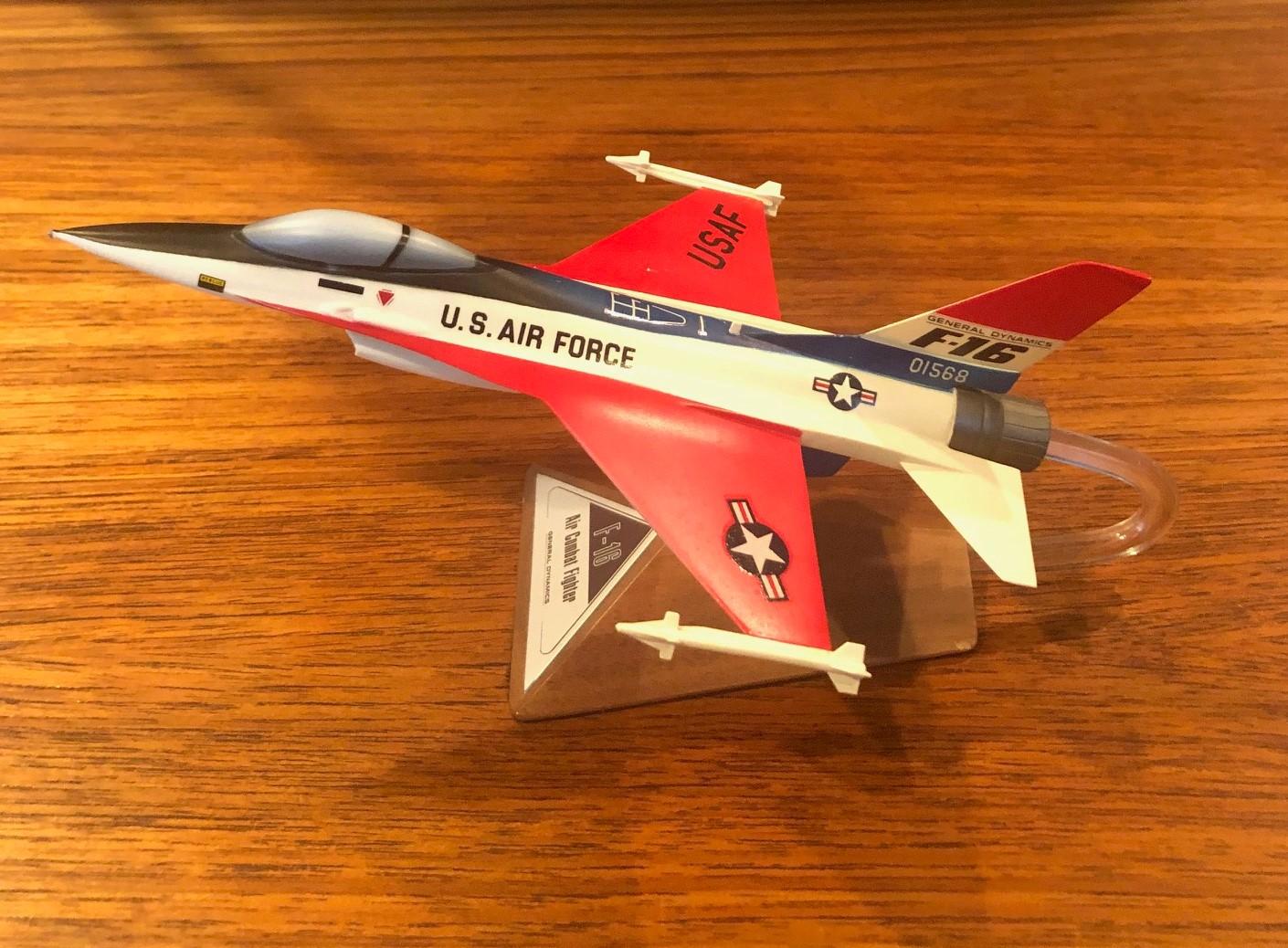 Philippine U.S. Air Force F-16 Air Combat Fighter Contractor Desk Model