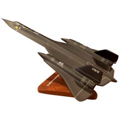 Vintage U.S. Air Force Lockheed SR-71 Blackbird Airplane / Jet Contractor Desk Model