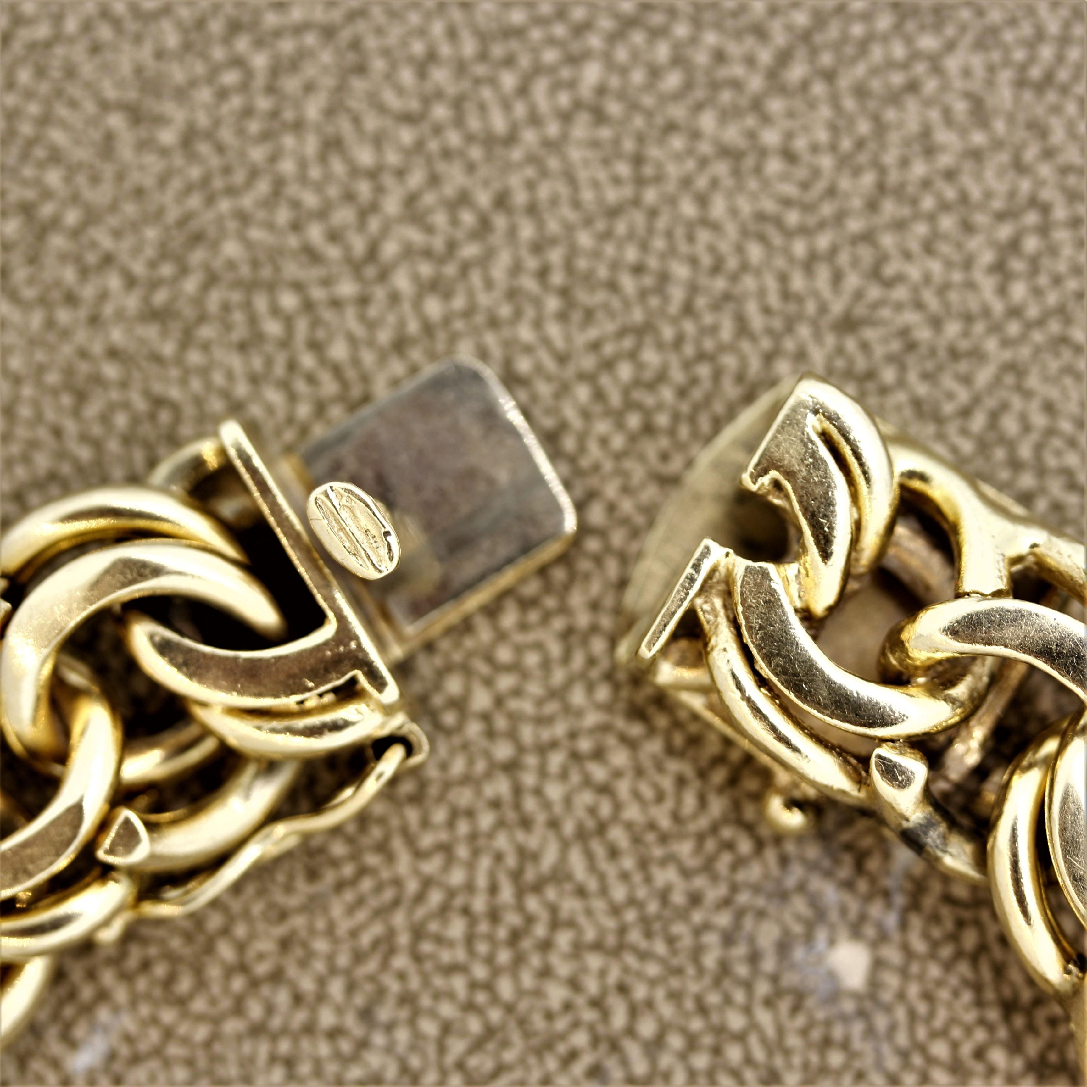 US Antique Gold Coin Charm Bracelet 3