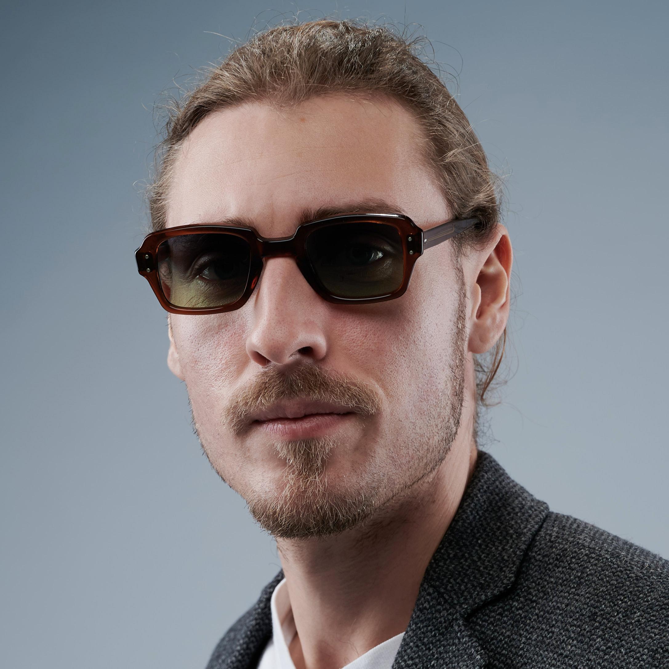 US Army 80s square vintage sunglasses Unisexe en vente