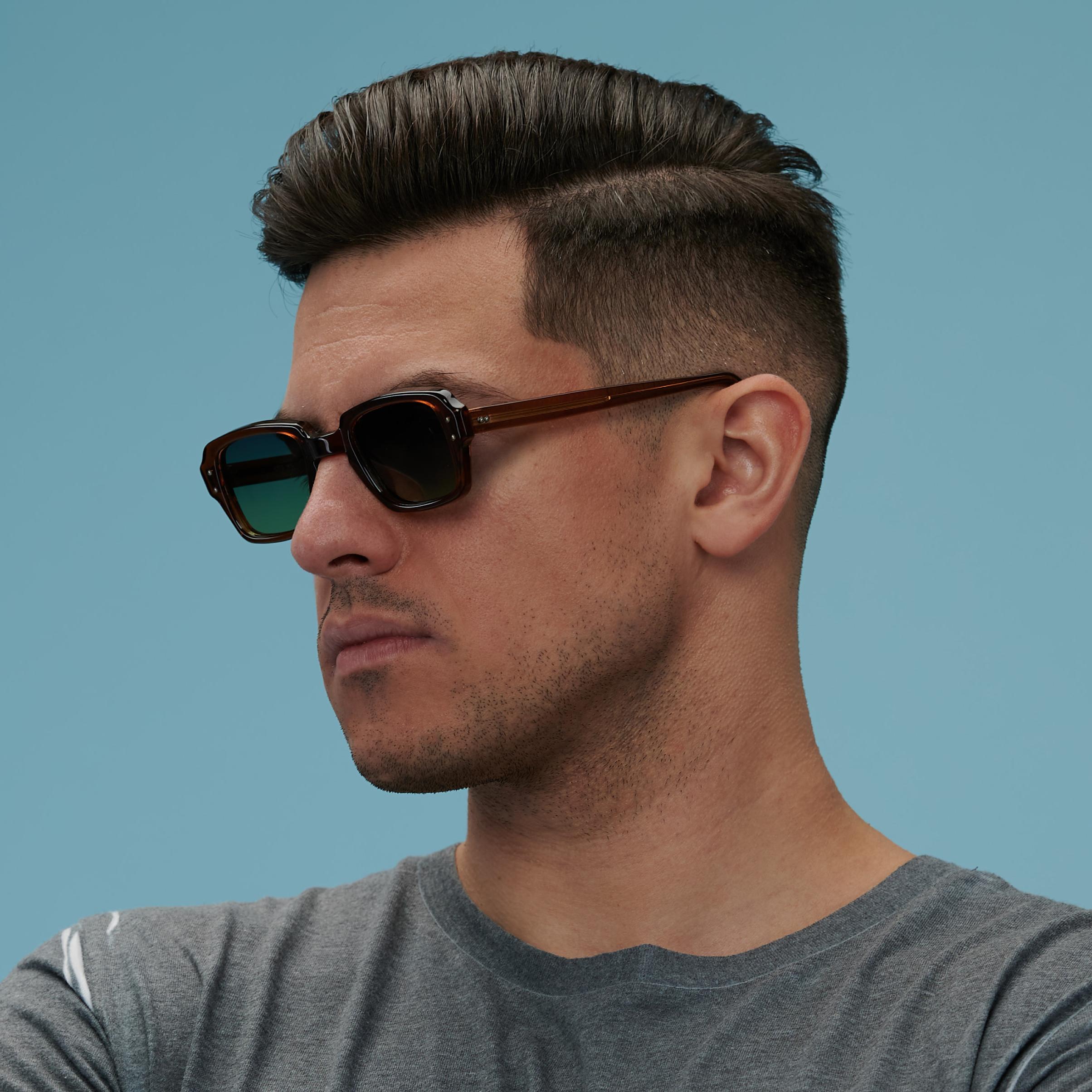 US Army 80s square vintage sunglasses en vente 1