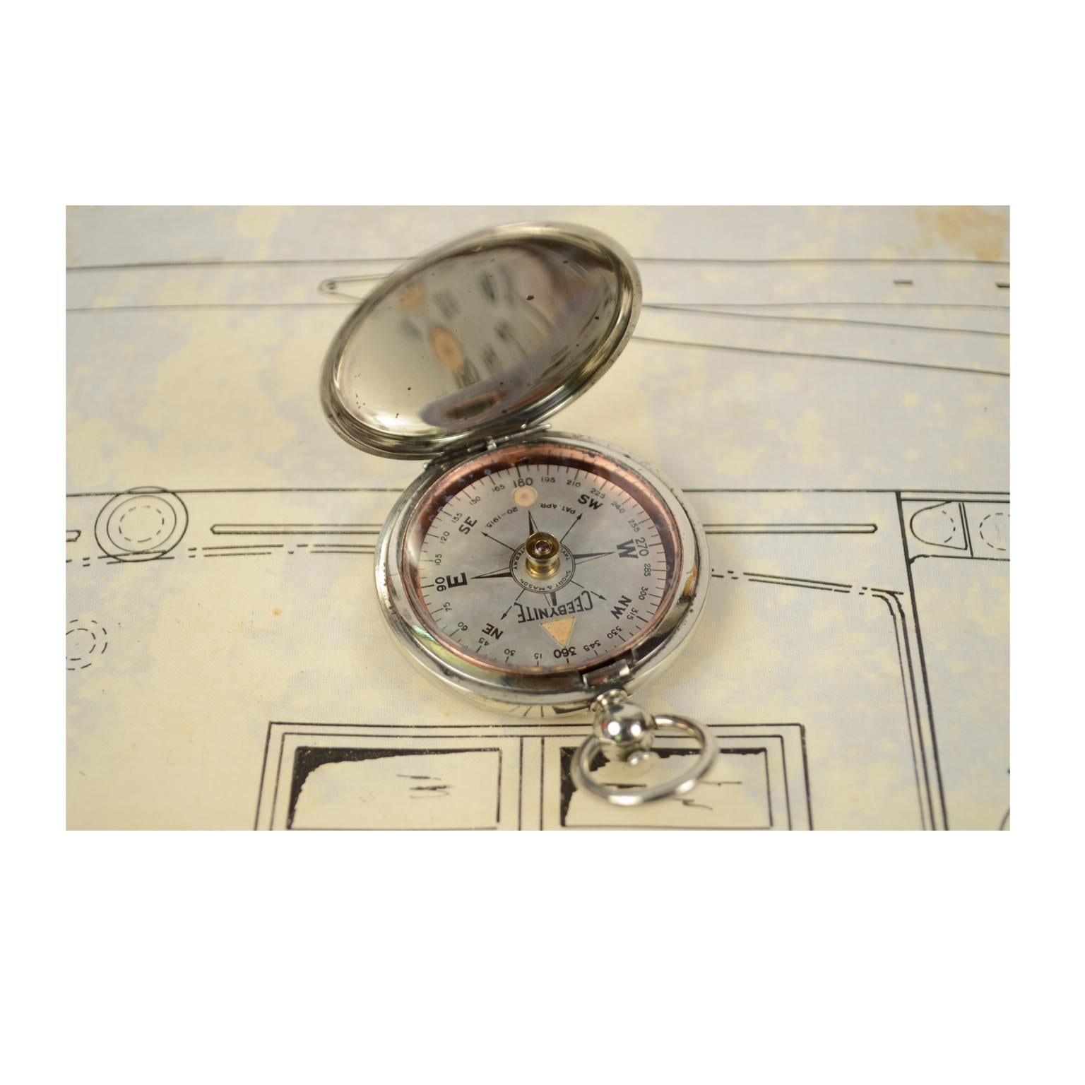 brass pocket compass