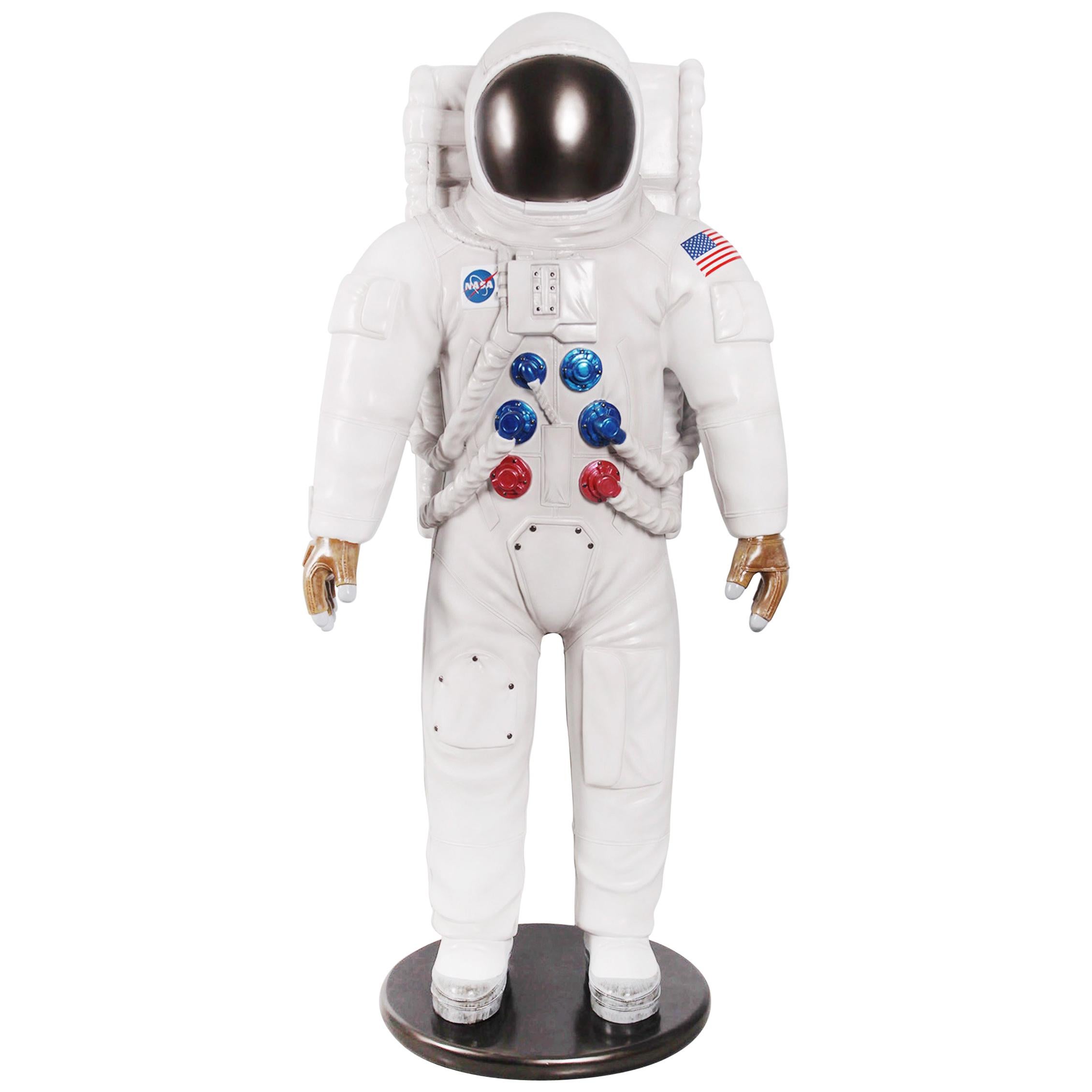 US Astronaut NASA Sculpture Life-Size in Resin For Sale