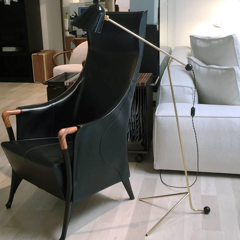 Us Beghina Floor Lamp by Giulia e Guido Guarnieri In Good Condition For Sale In Los Angeles, CA