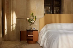 US California King Size Cabana Headboard upholstered in Romo Linara