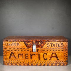 U.S. Constitution Anniversary Folk Art Box c.1937