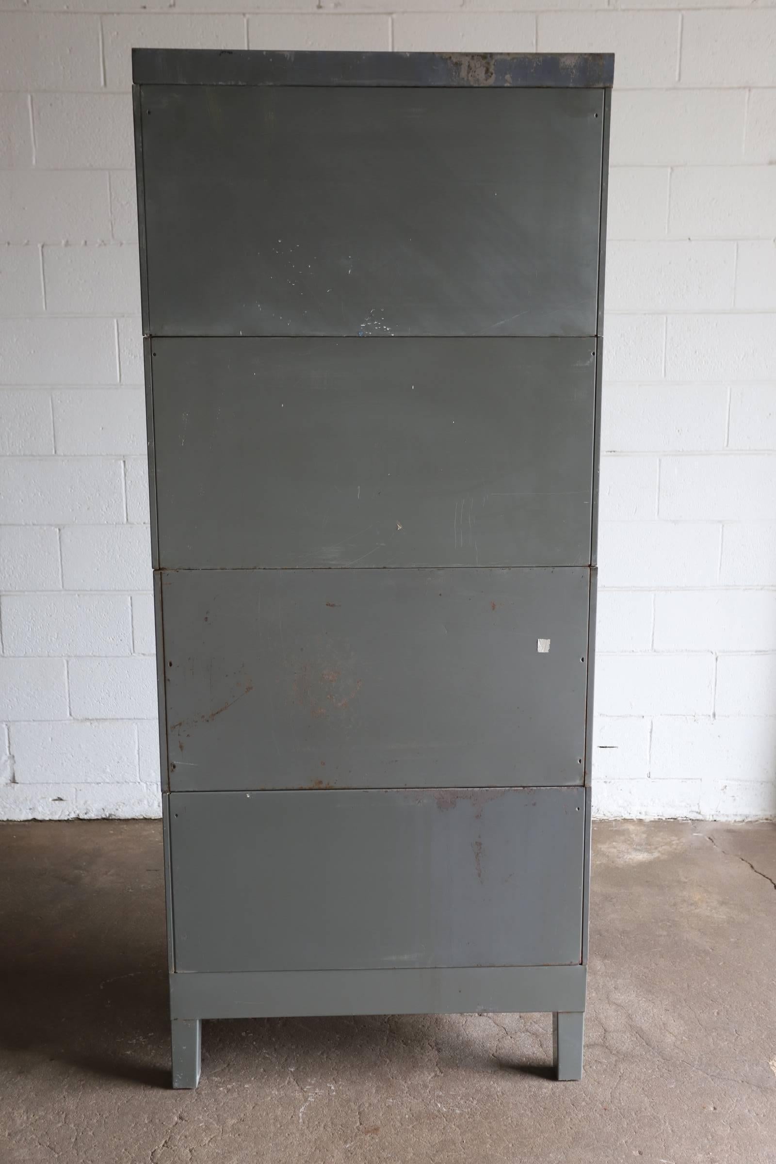 US Government Metal Barrister Bookcase In Fair Condition In Oklahoma City, OK