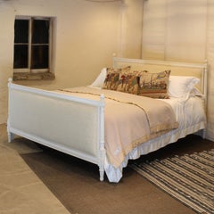 US King Upholstered Antique Bed WK179