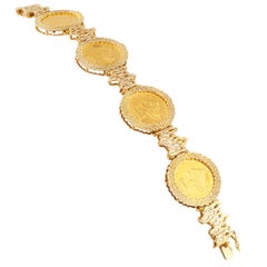 US Liberty $5.00 Gold Coin Bracelet