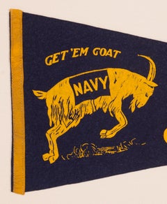 US Naval Academy Wimpel mit "Rechnung mit Ziege"