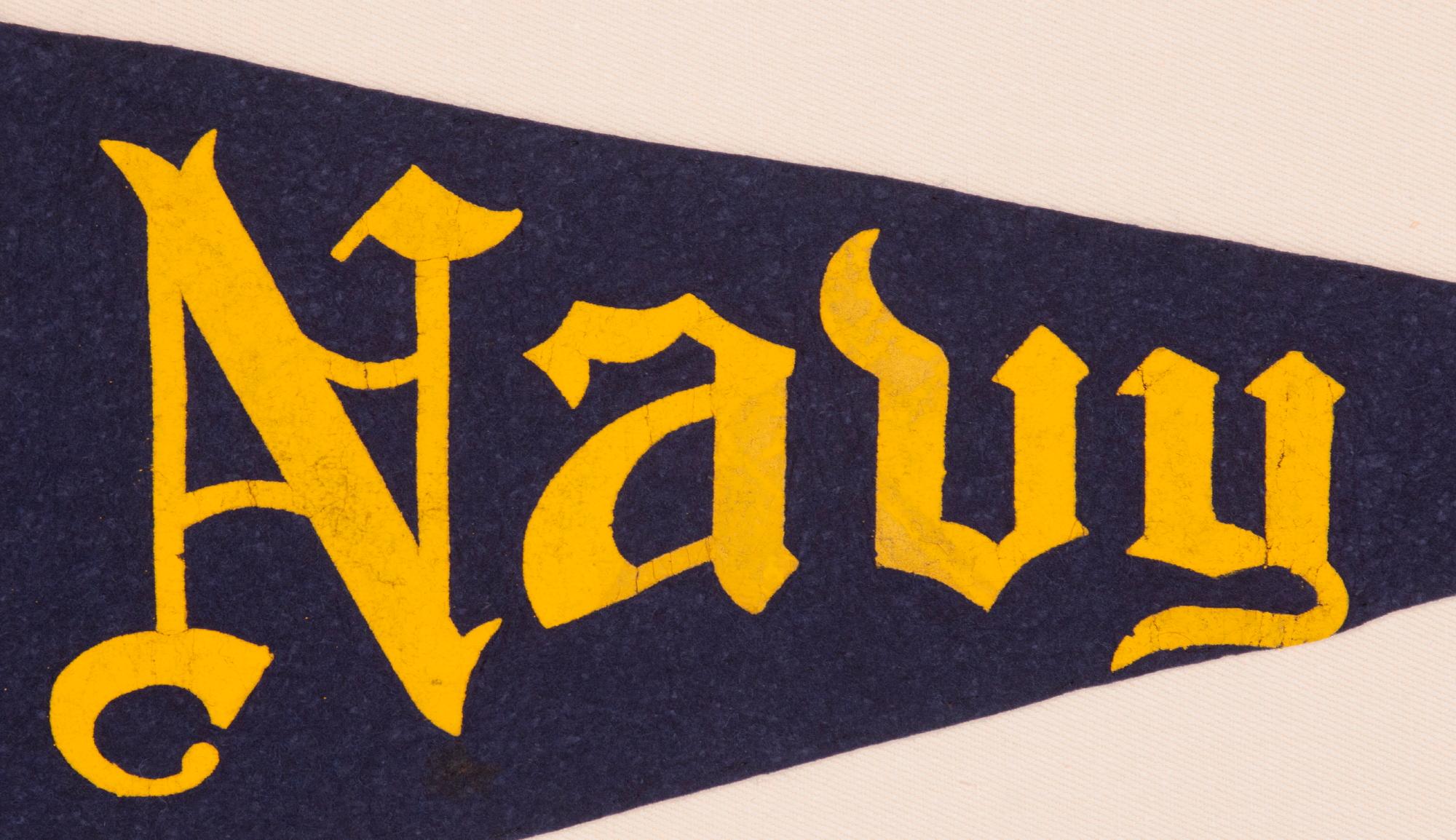 American US Naval Academy Pennant with 