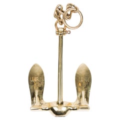 Ancre de navire en bronze de l'US Navy de la Seconde Guerre mondiale marquée : USN 1941