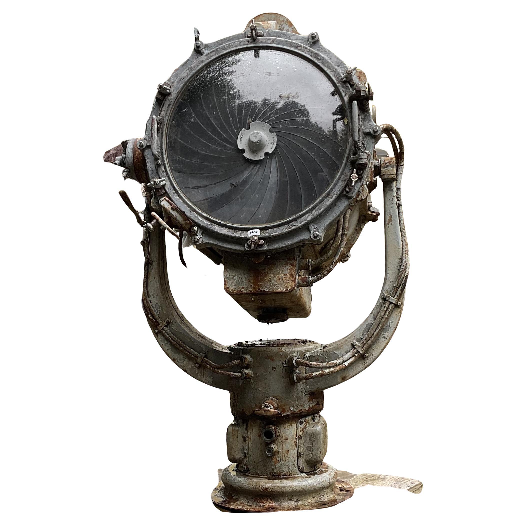 U.S. Navy Destroyer Searchlight, 6 Feet Tall
