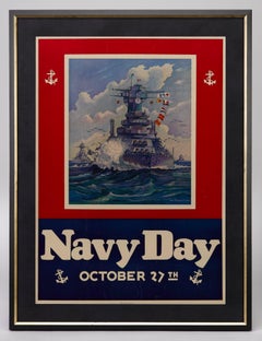 U.S. Navy "Navy Day October 27th" Vintage Poster by Matt Murphey, 1940