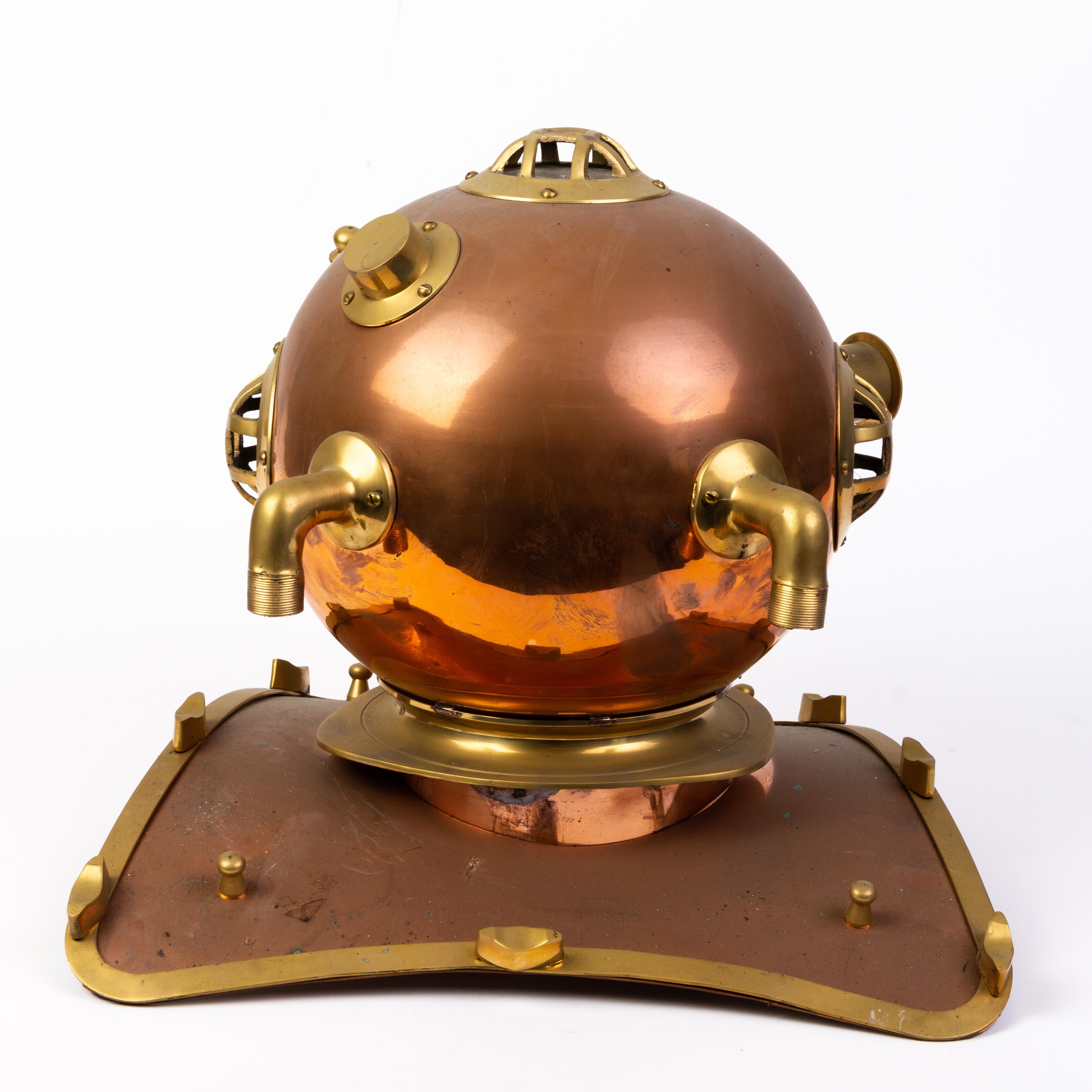 brass scuba helmet