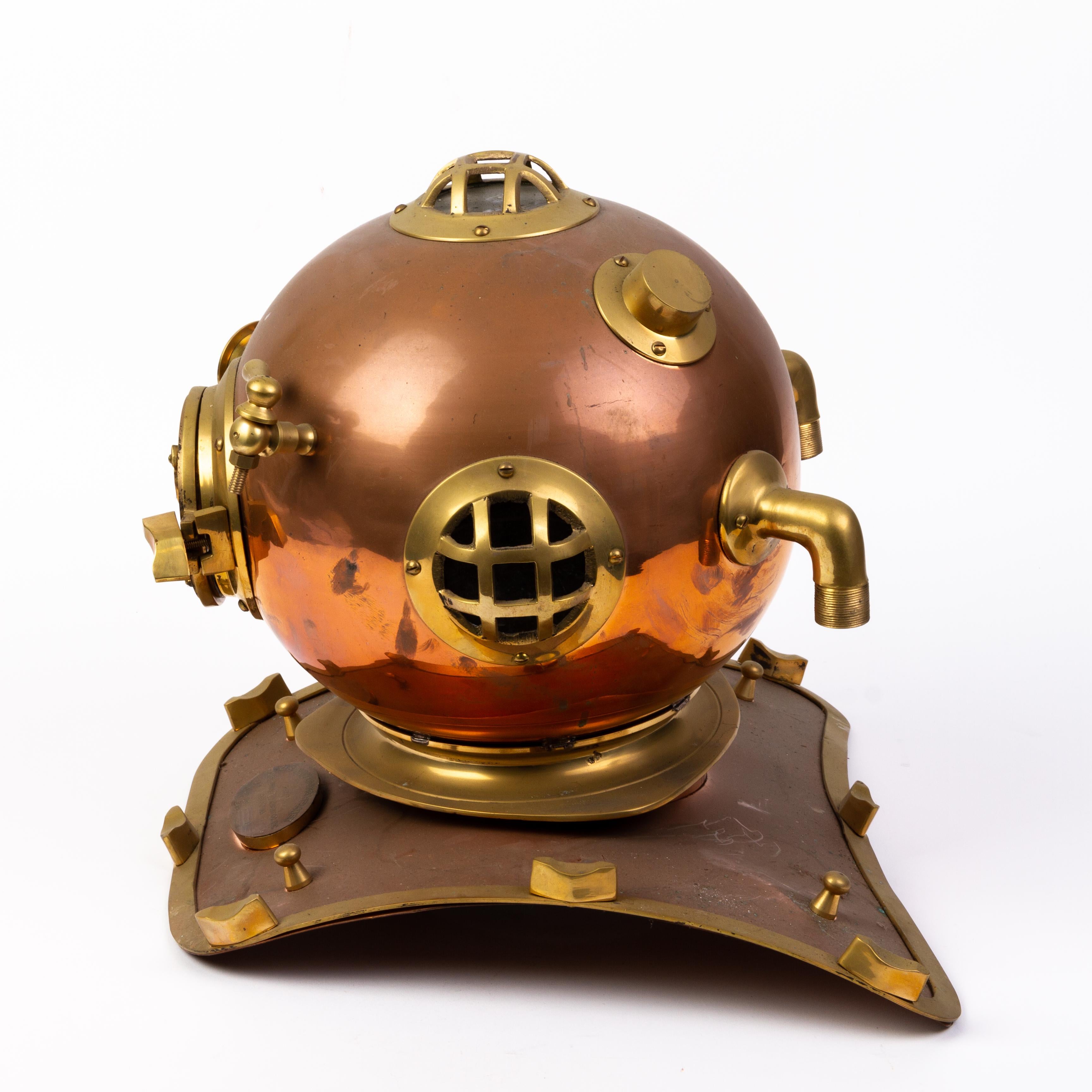 brass divers helmet