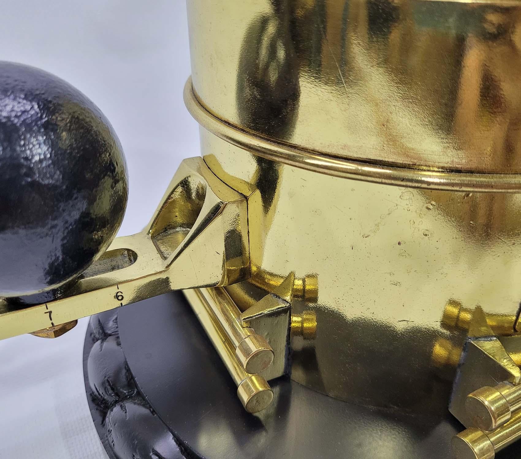 Mid-20th Century US Navy Solid Brass Ships Binnacle Compass
