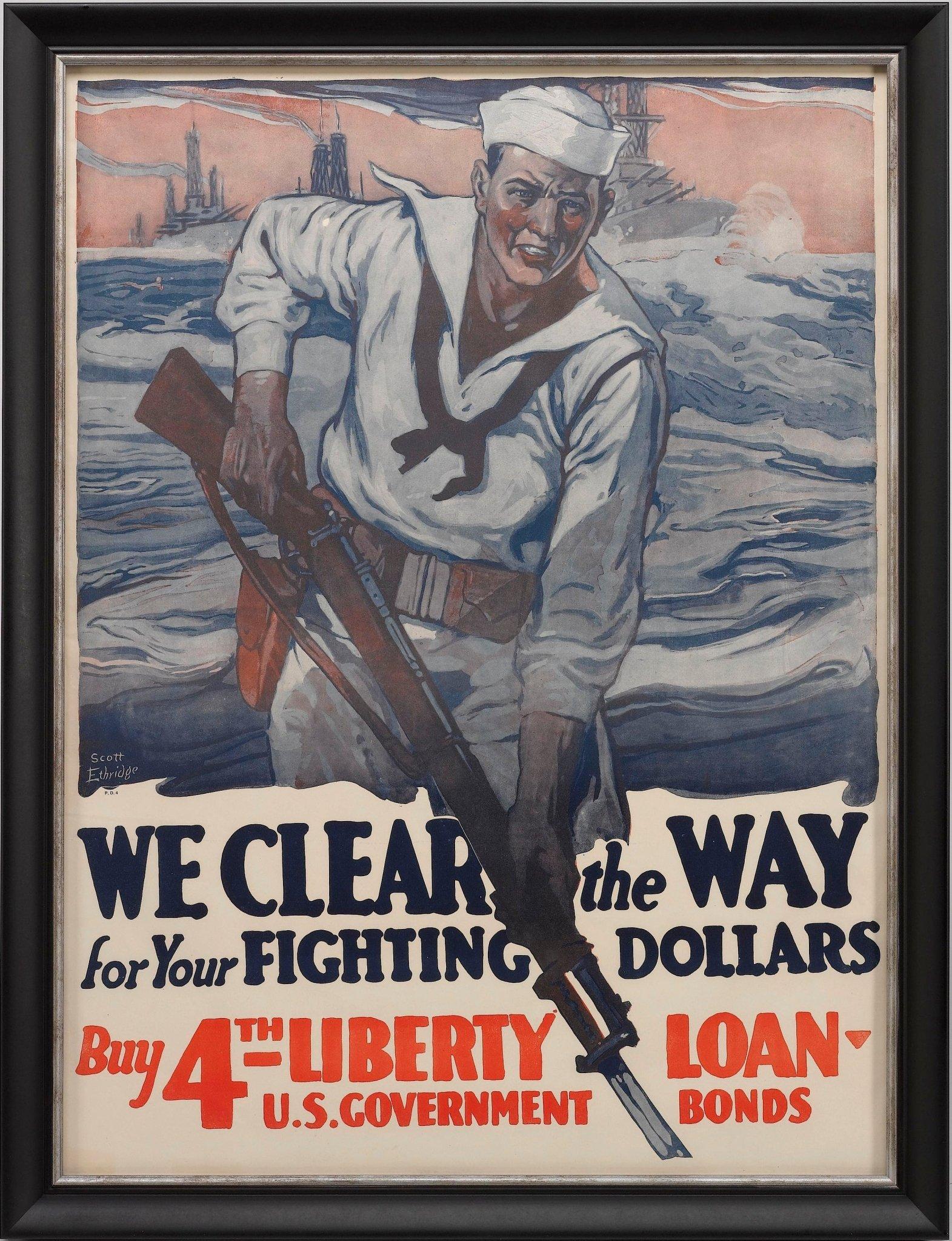 Poster della U.S. Navy per la prima guerra mondiale 