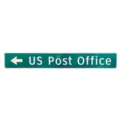 Vintage US Post Office Highway Sign