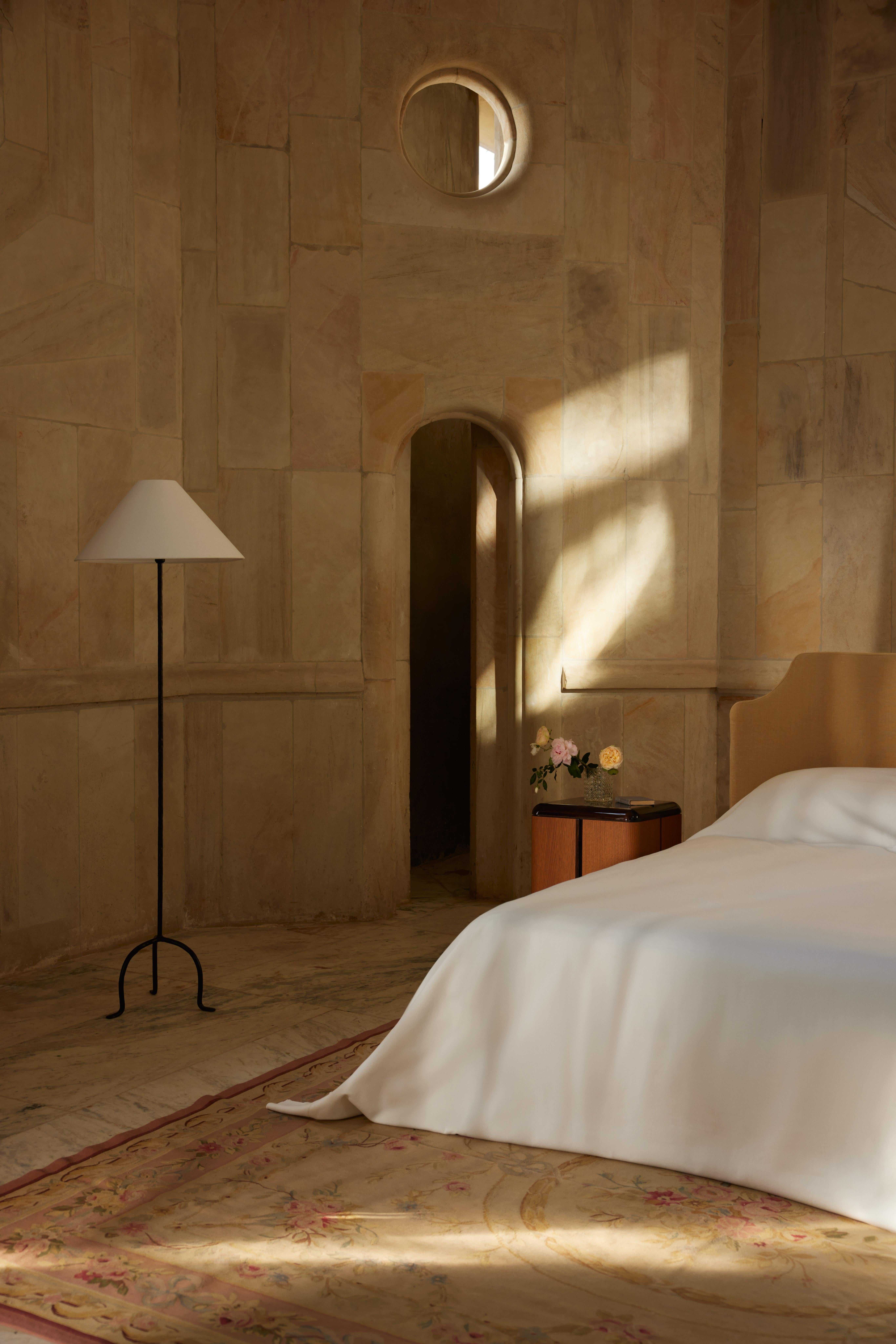 US Queen Size Cabana Headboard upholstered in Dedar Sn Silkbird 1