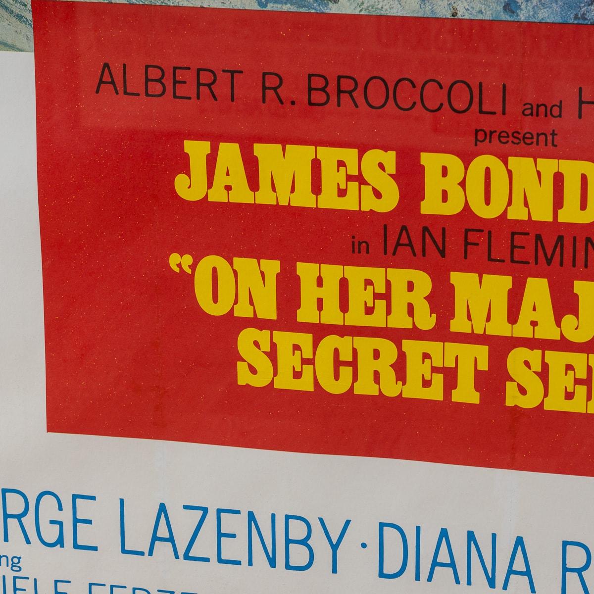 U.S Release James Bond 007 'On Her Majesty's Secret Service' Poster c.1969 For Sale 9