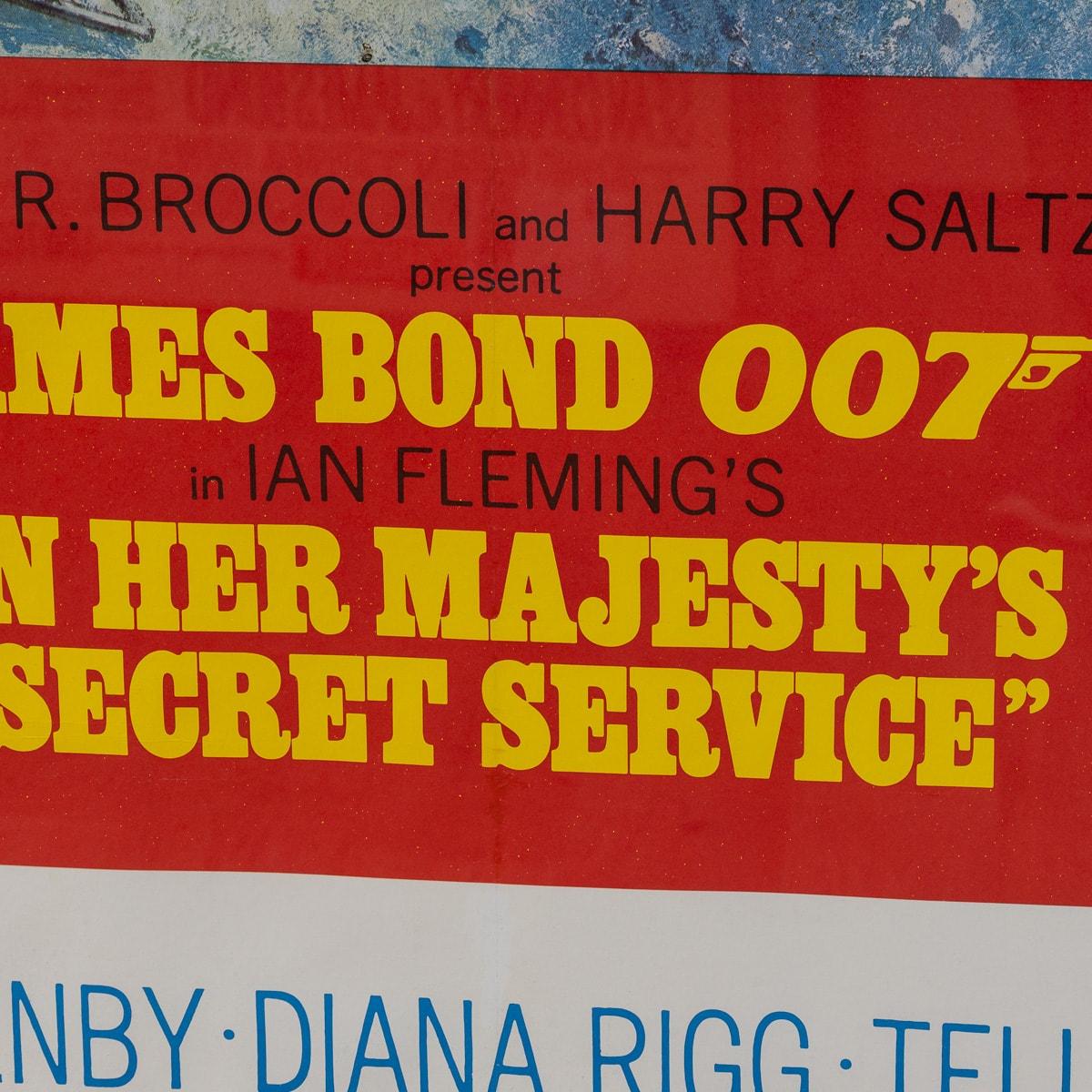U.S Release James Bond 007 'On Her Majesty's Secret Service' Poster c.1969 For Sale 10