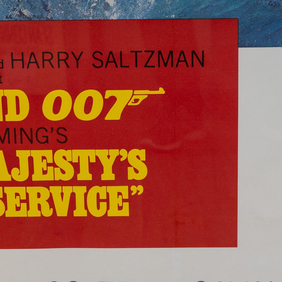 U.S Release James Bond 007 'On Her Majesty's Secret Service' Poster c.1969 For Sale 11