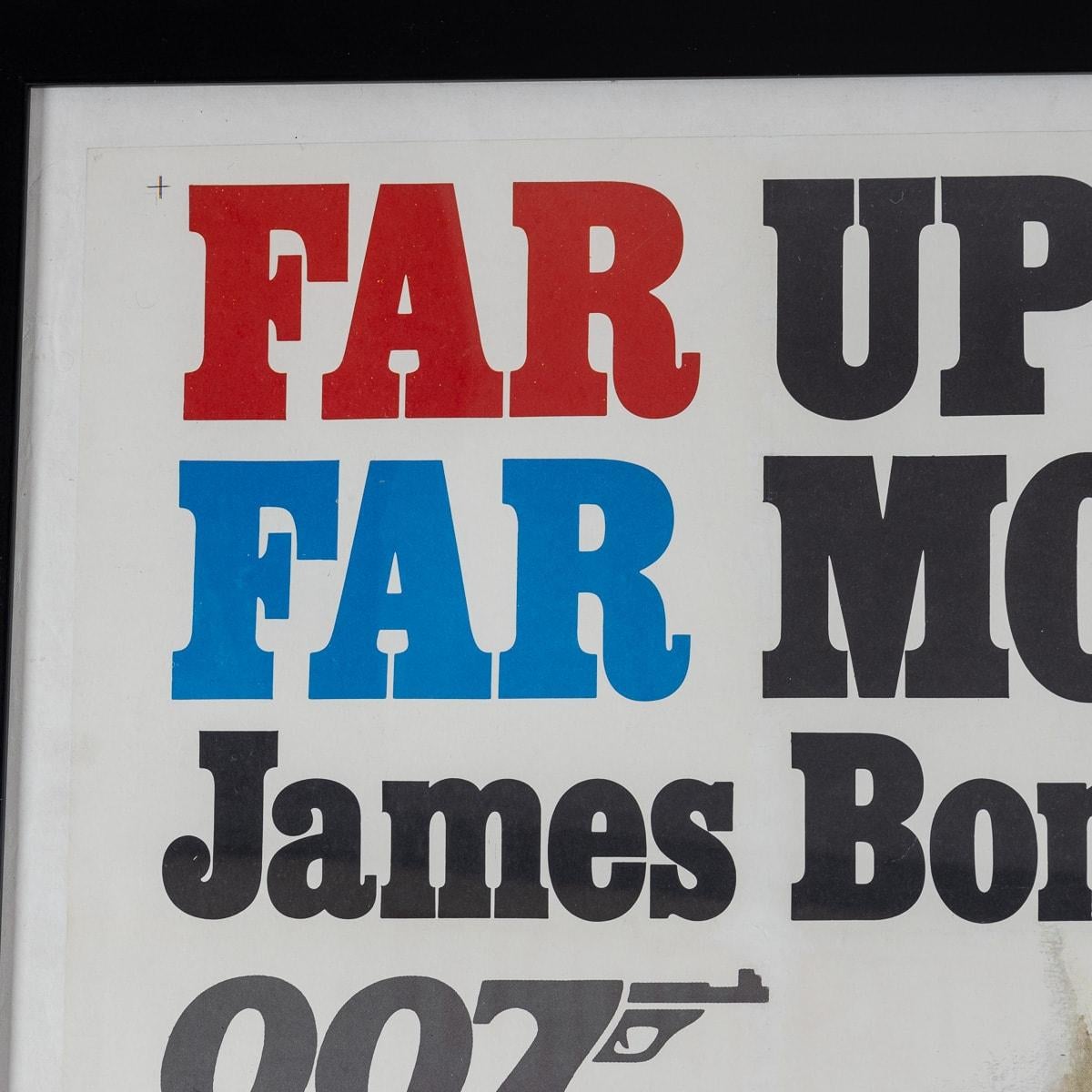 A very rare and original U.S release poster from the blockbuster On Her Majesty's Secret Service. In 1969, Eon Productions brought to life another thrilling instalment in the James Bond series with 