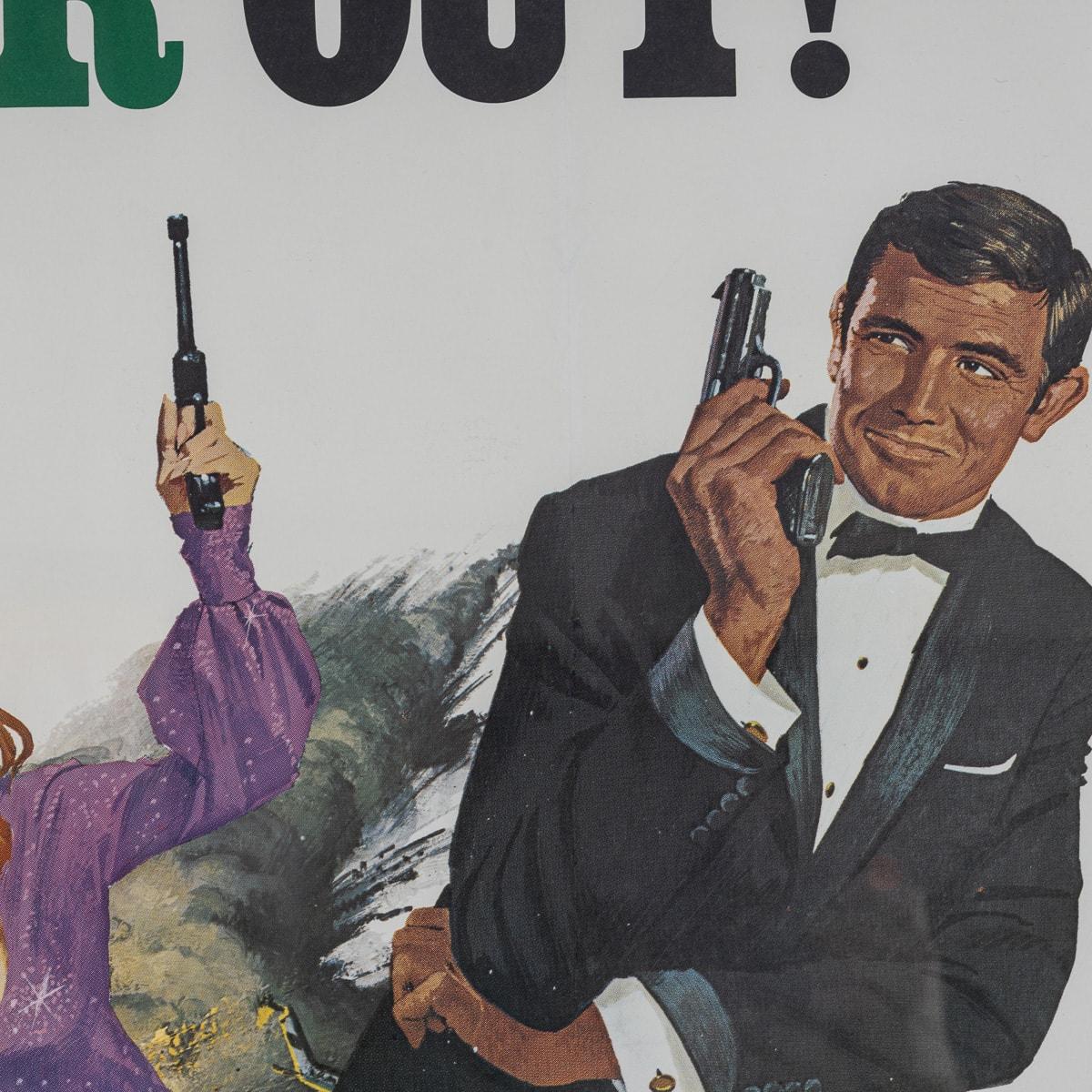 20th Century U.S Release James Bond 007 'On Her Majesty's Secret Service' Poster c.1969 For Sale