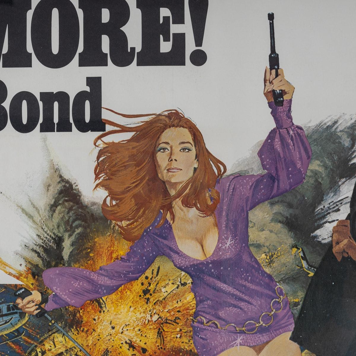 Acrylic U.S Release James Bond 007 'On Her Majesty's Secret Service' Poster c.1969 For Sale