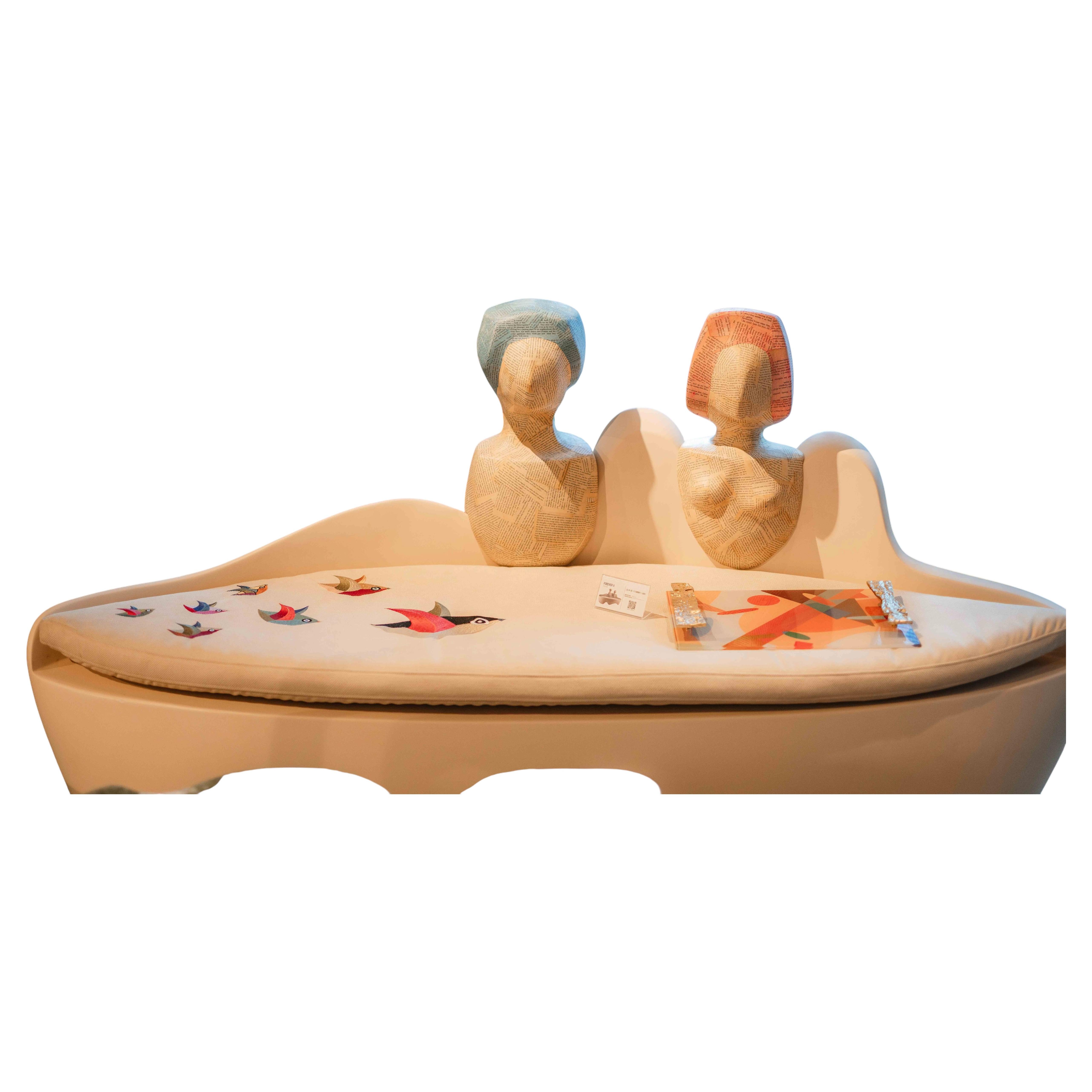 US Tray by R’Kan, Handmade Brass and Glass