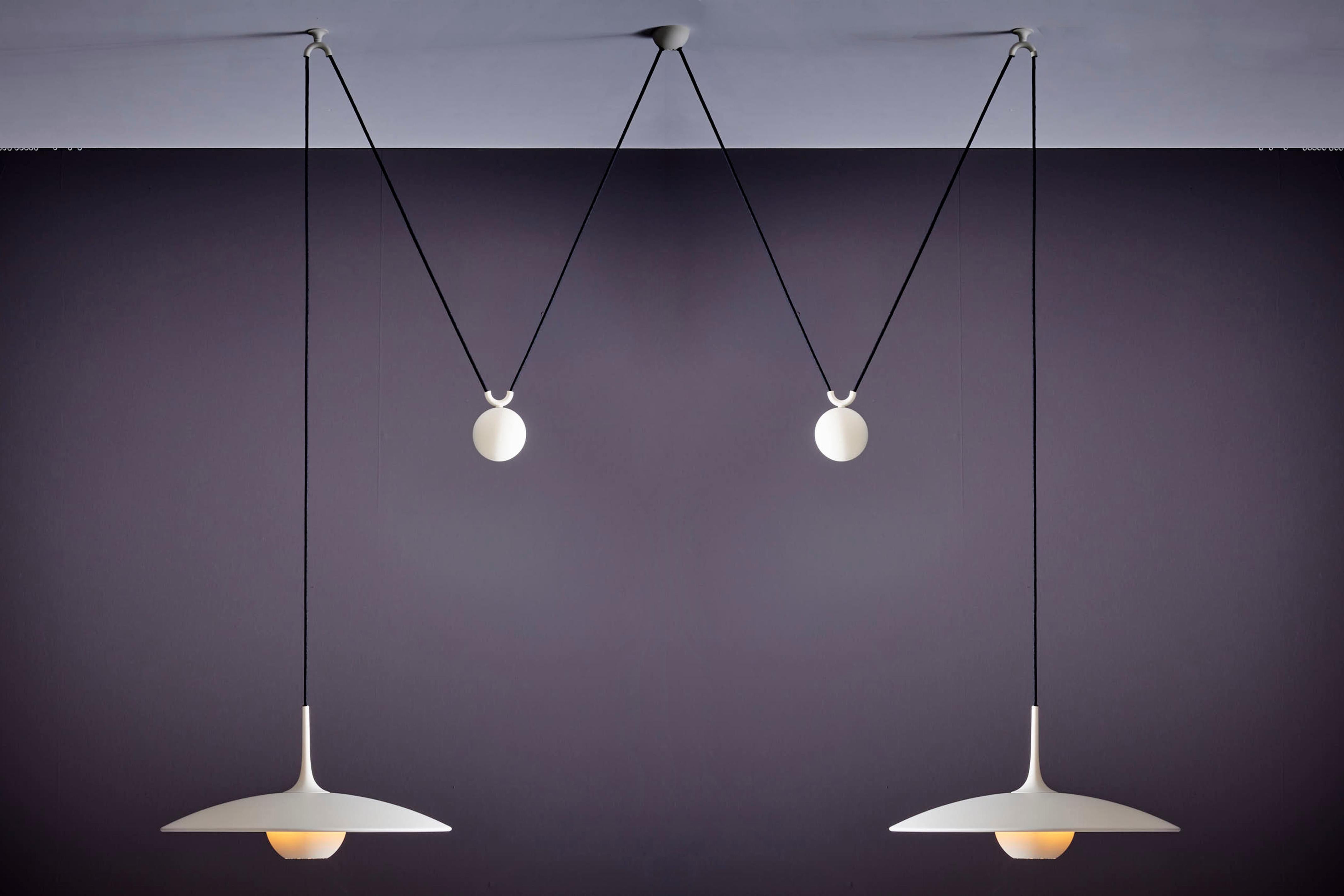US Version Florian Schulz Double Onos 55-Pendant Lamp with Side Counter Weights For Sale 4